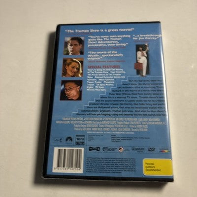 The Truman Show (DVD, 1998) Jim Carrey Region 4 *New Sealed*