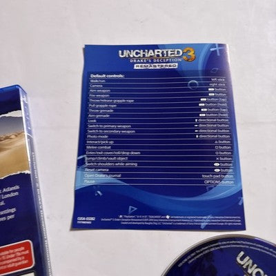 Uncharted 3 Drakes Deception Remastered Sony PlayStation 4 PS4 Game