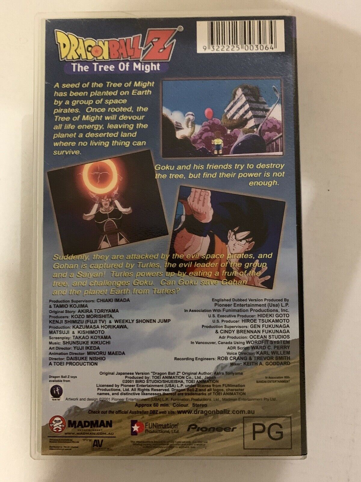Dragon Ball Z - The Tree Of Might (VHS, 2001) PAL