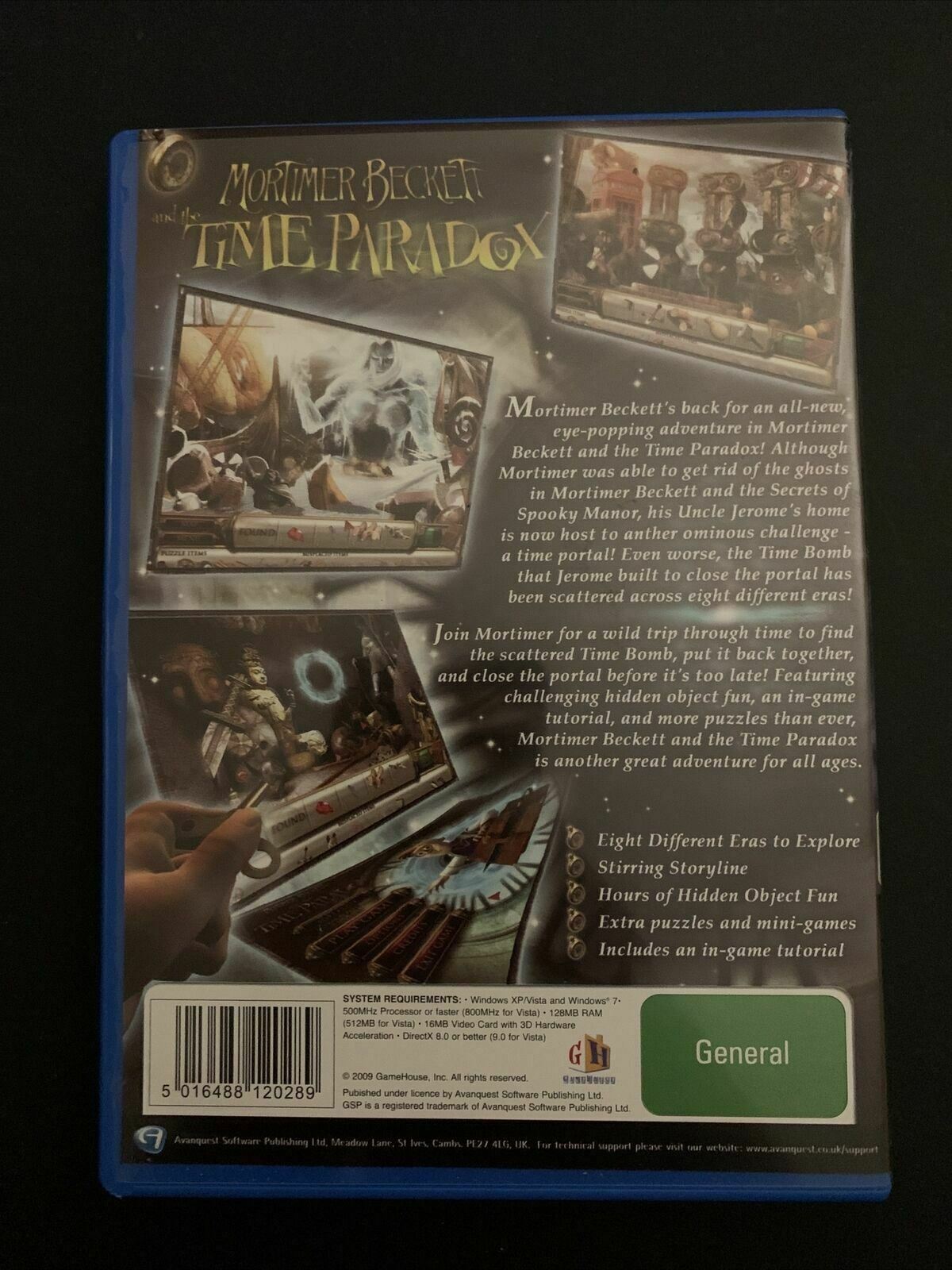 Mortimer Beckett and the Time Paradox PC Windows Hidden Object Game