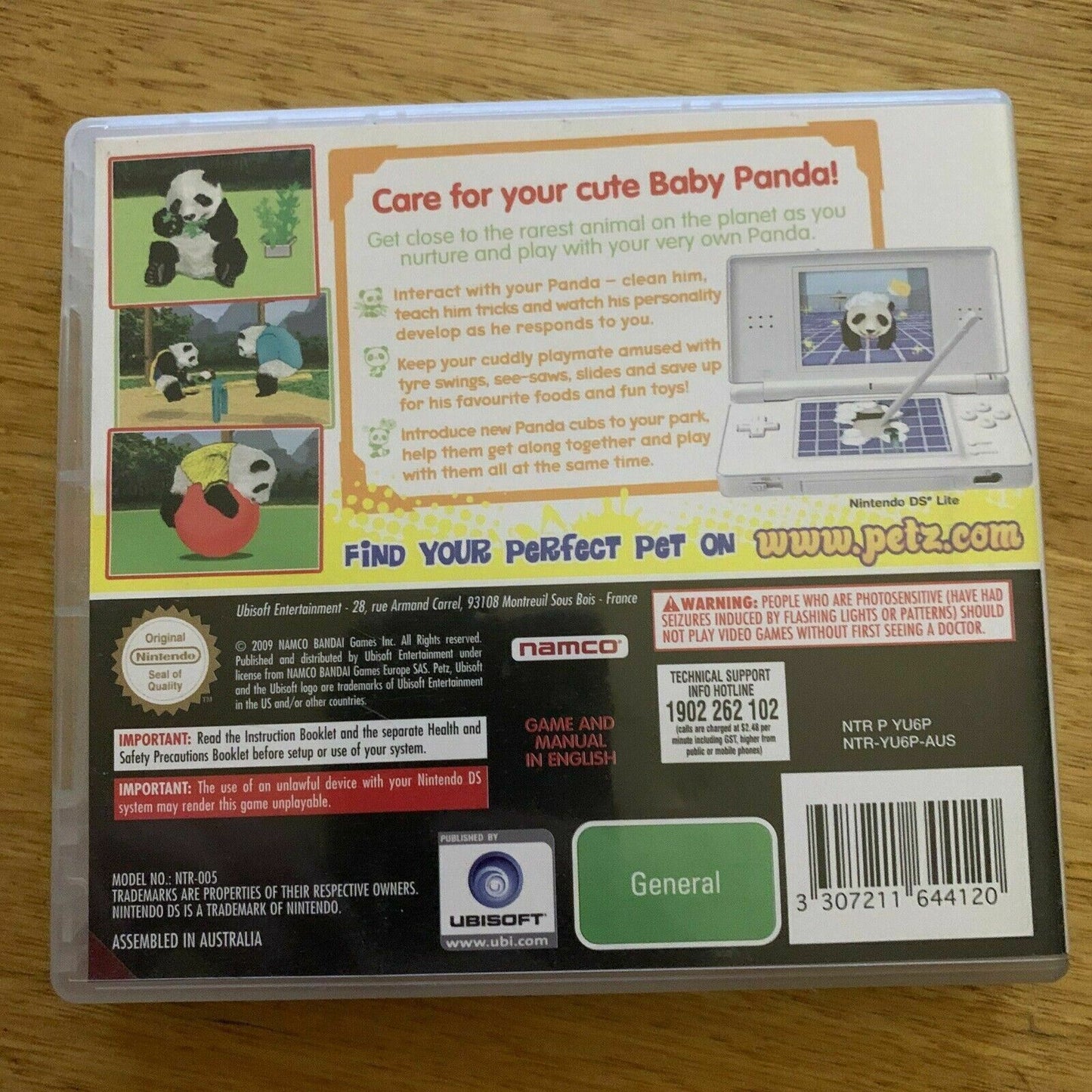 Petz My Baby Panda - Nintendo DS Game with Manual
