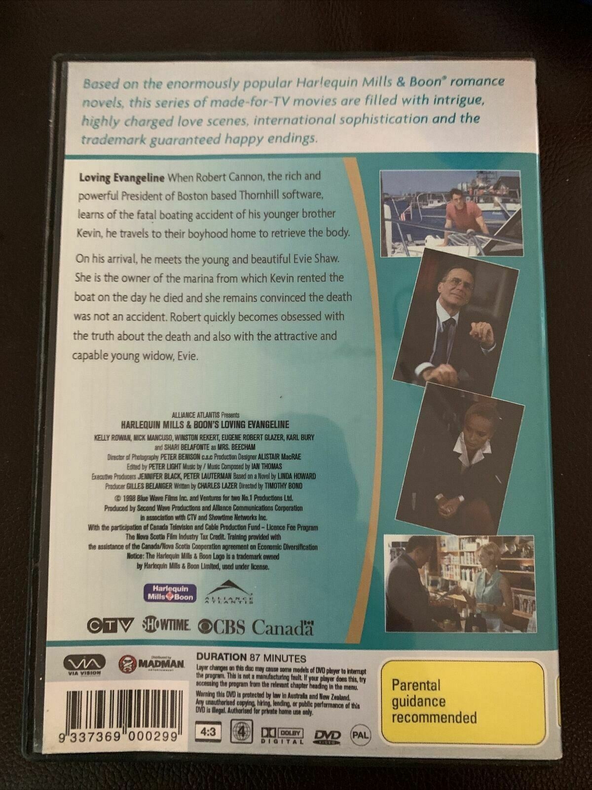 Mills & Boon - Loving Evangeline (DVD, 1999) Nick Mancuso, Kelly Rowan. Region 4