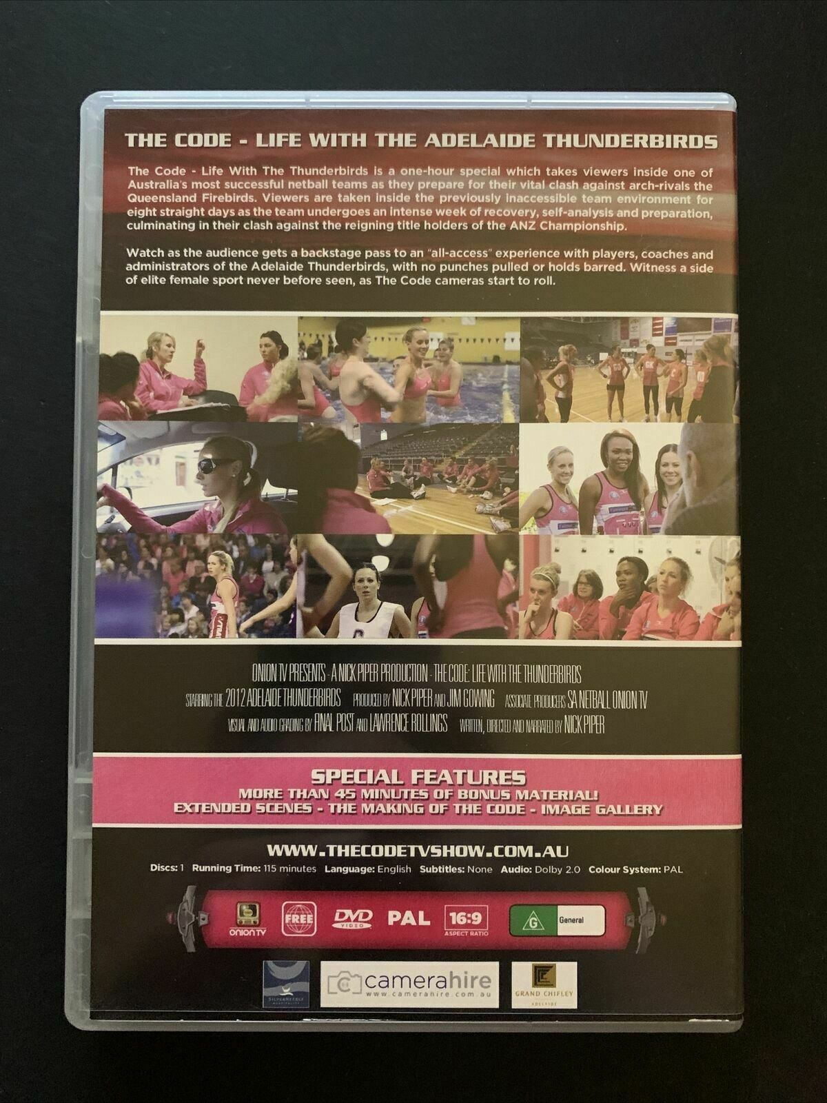 The Code - Life With The Thunderbirds (DVD) Adelaide Thunderbirds Netball