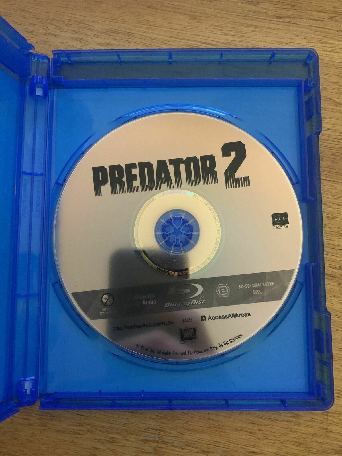Predator 2 (Bluray, 1990) Danny Glover, Gary Busey - Region B