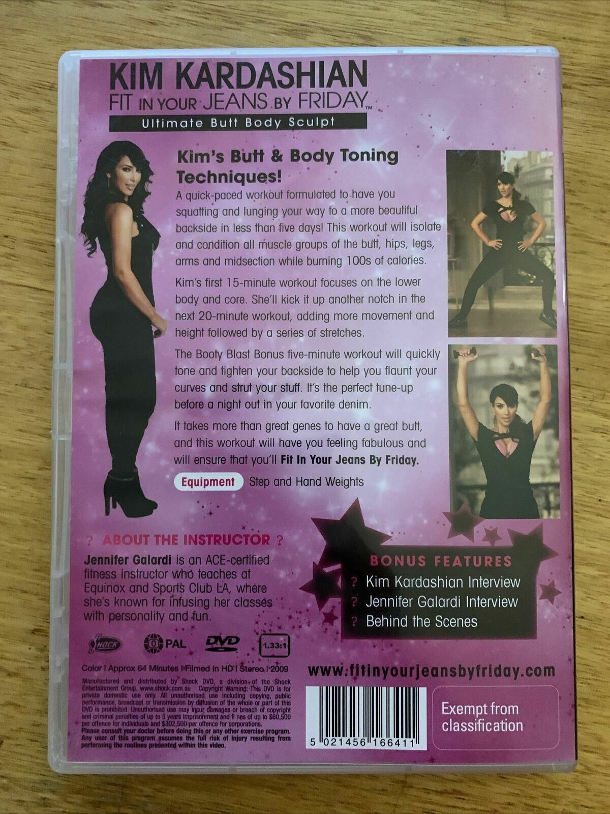 Fit In Your Jeans By Friday - Ultimate Butt Body Sculpt (DVD) Kimberley Kardashi