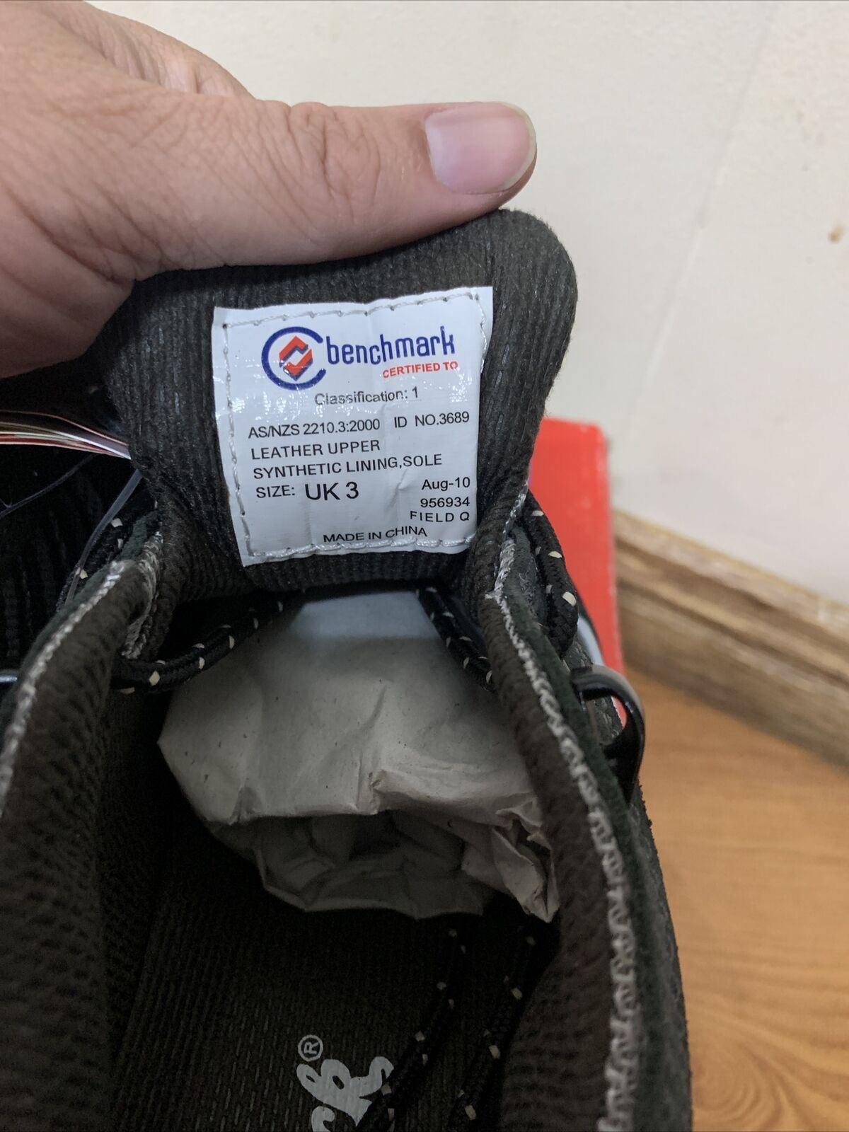 Mack Boots 3689 Field Q Mack Hiker Steel Cap Safety Shoes Size 3 AUS