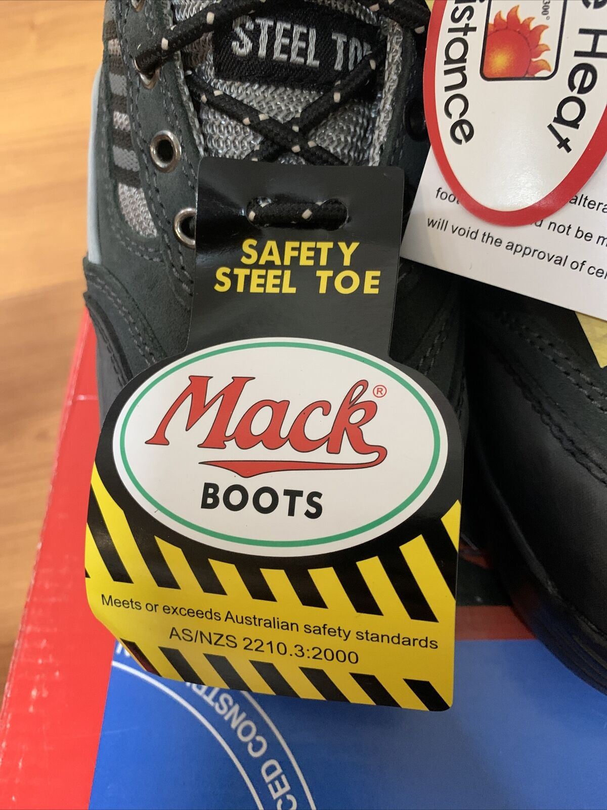 Mack Boots 3689 Field Q Mack Hiker Steel Cap Safety Shoes Size 3 AUS