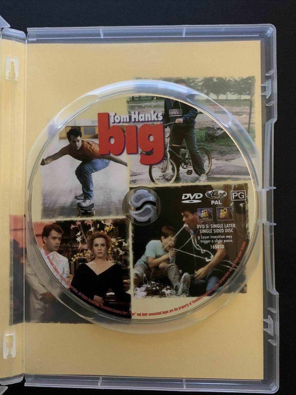 Big (DVD, 1988) Tom Hanks, Elizabeth Perkins, Robert Loggia - Region 2,4