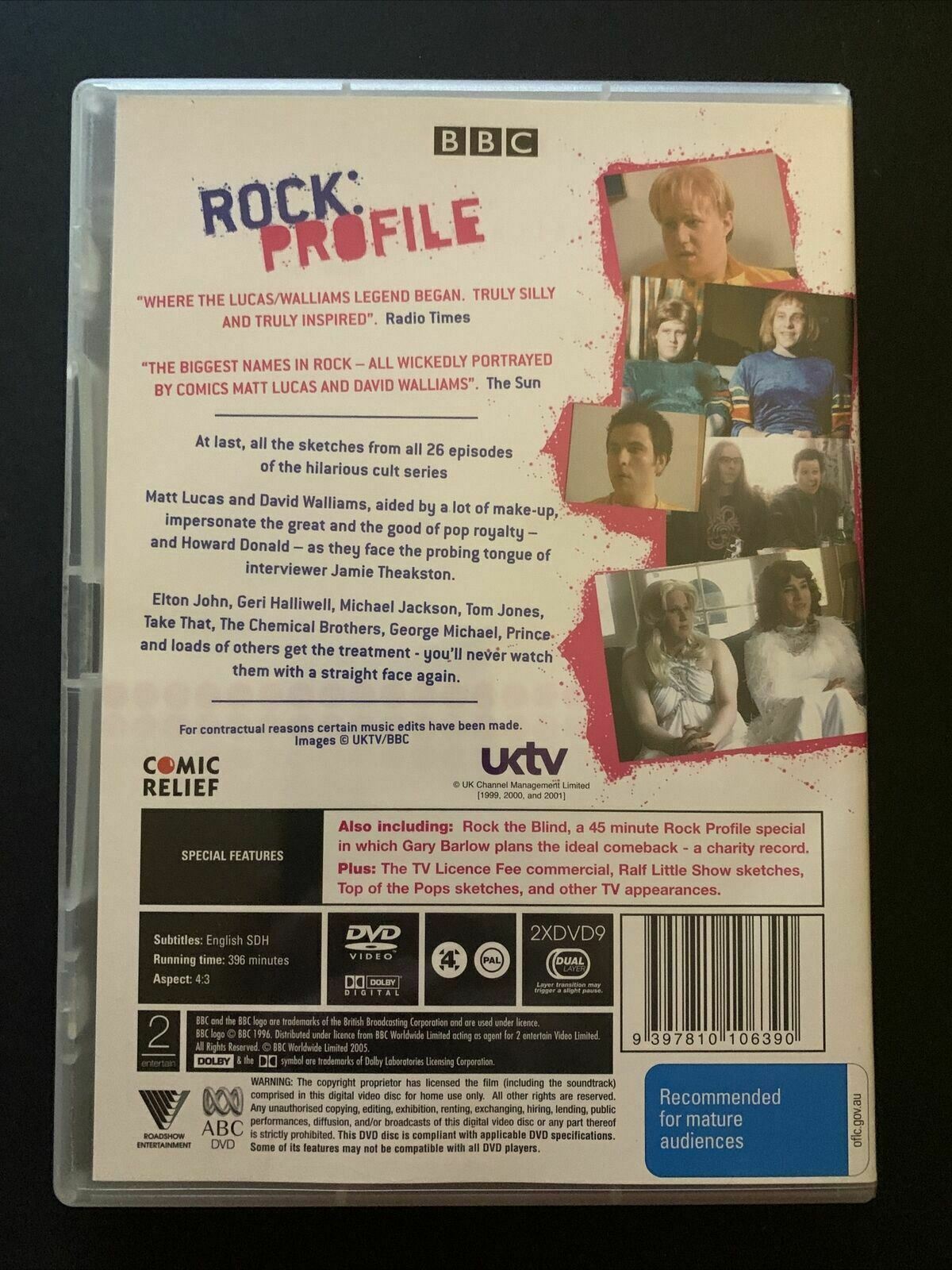 Rock Profile (DVD, 1999) Matt Lucas, David Walliams, Jamie Theakston. Region 4