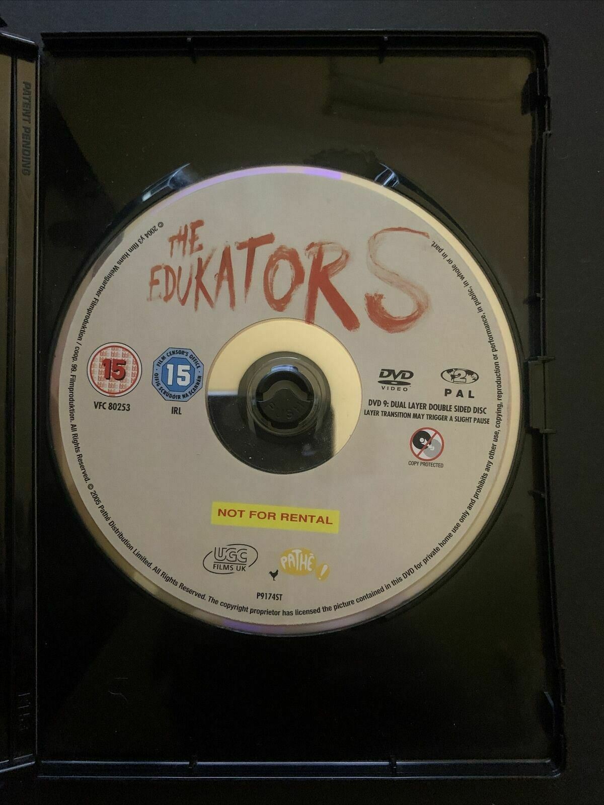 The Edukators (DVD, 2004) Daniel Brühl, Julia Jentsch, Stipe Erceg - Region 2