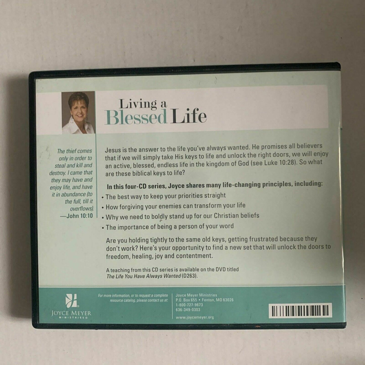Living A Blessed Life - Joyce Meyer (CD, 4-Disc)