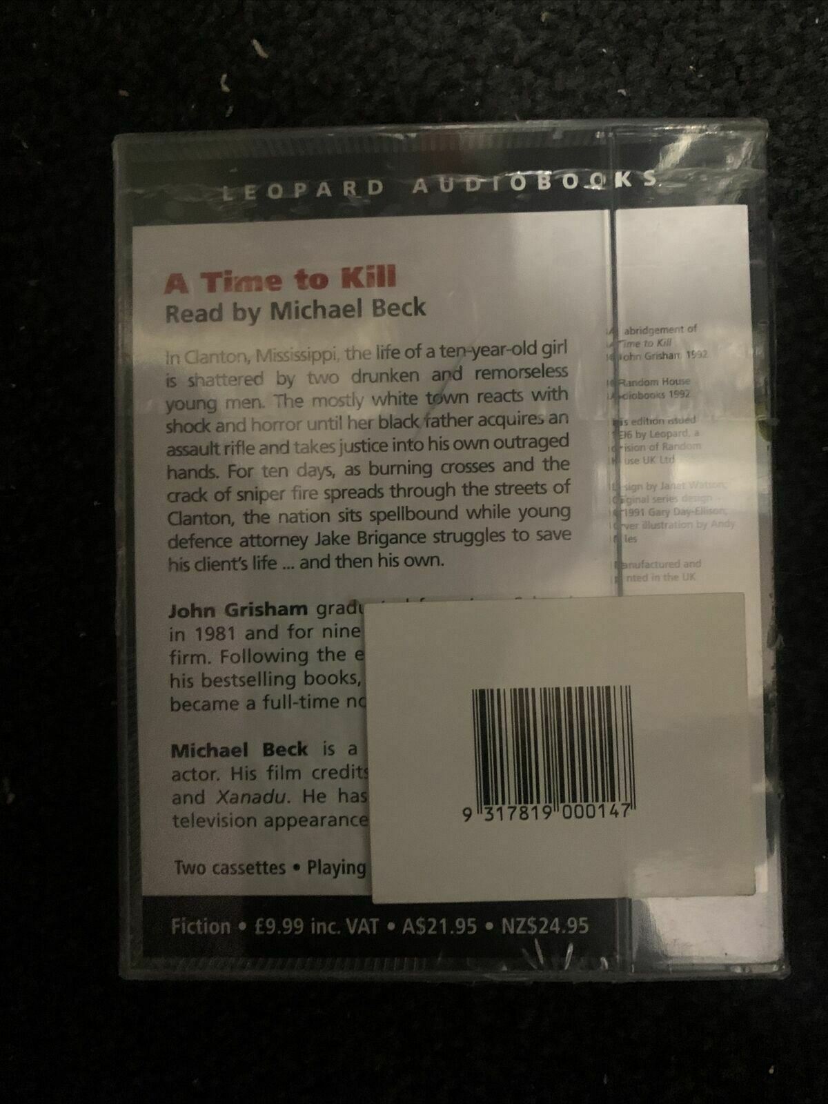 *New Sealed* A Time To Kill by John Grisham Audiobook (Cassette Tape)