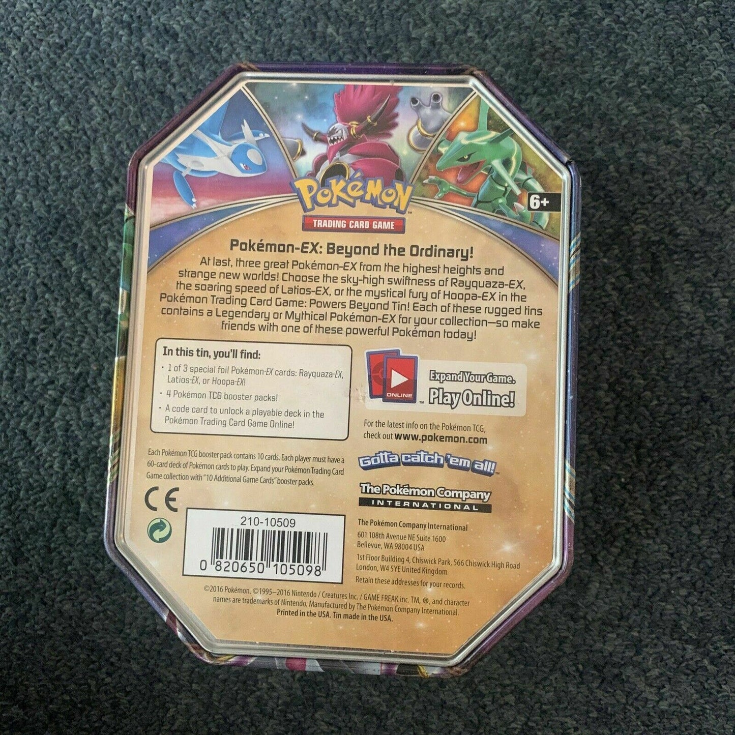 Pokemon-EX Tin Case