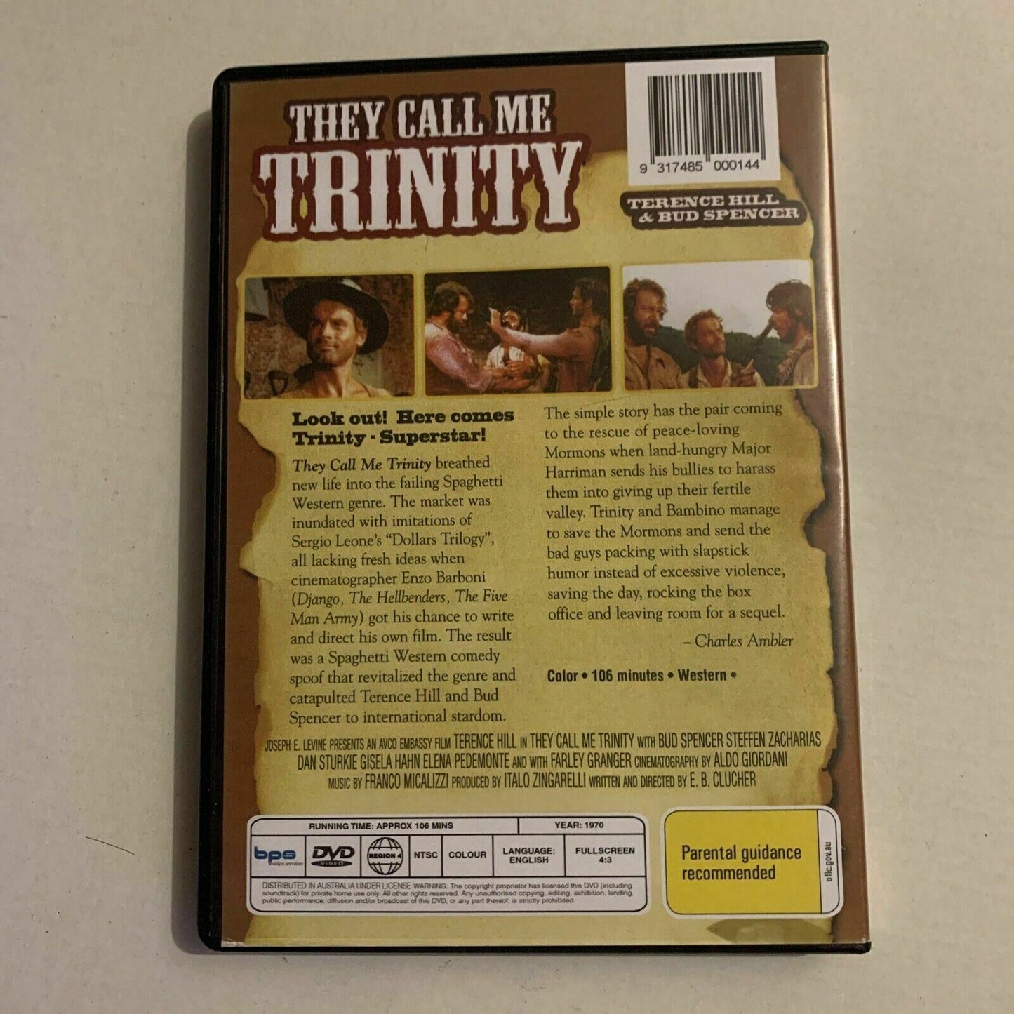 They Call Me Trinity (DVD, 1970) Terence Hill, Bud Spencer, Steffen Zacharias
