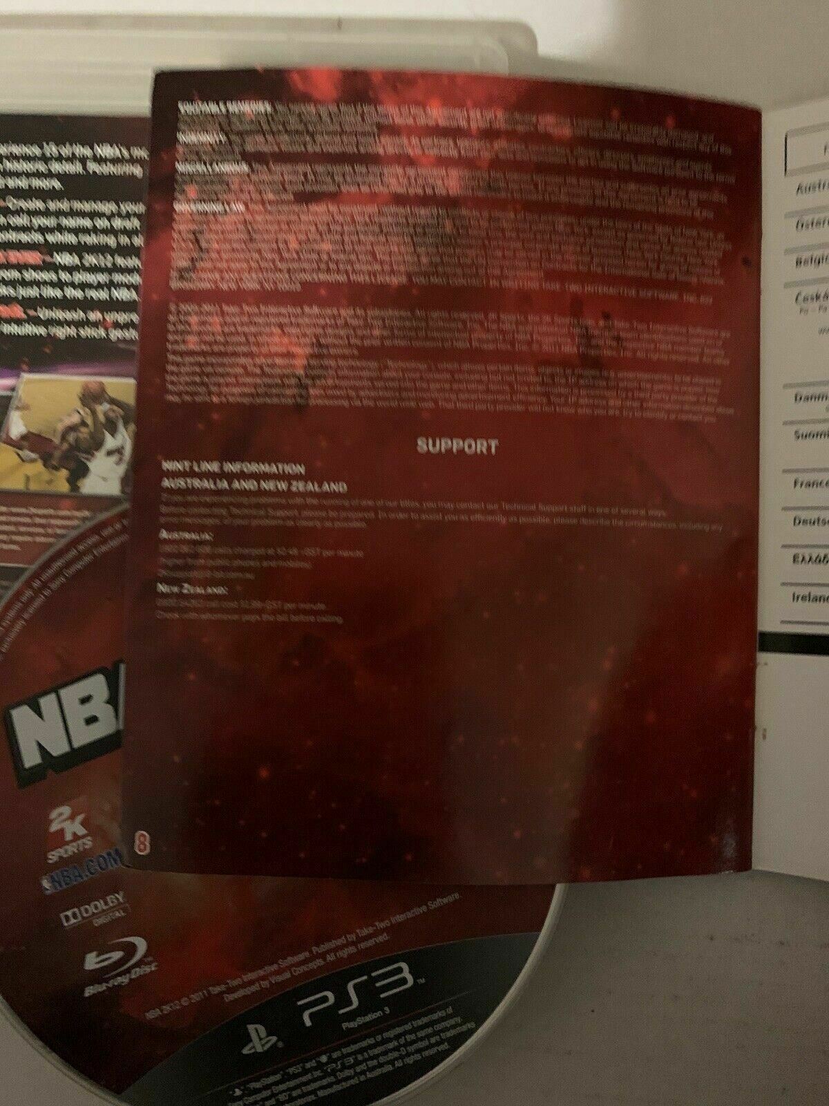 NBA 2K12 Playstation 3 PS3 Game With Manual