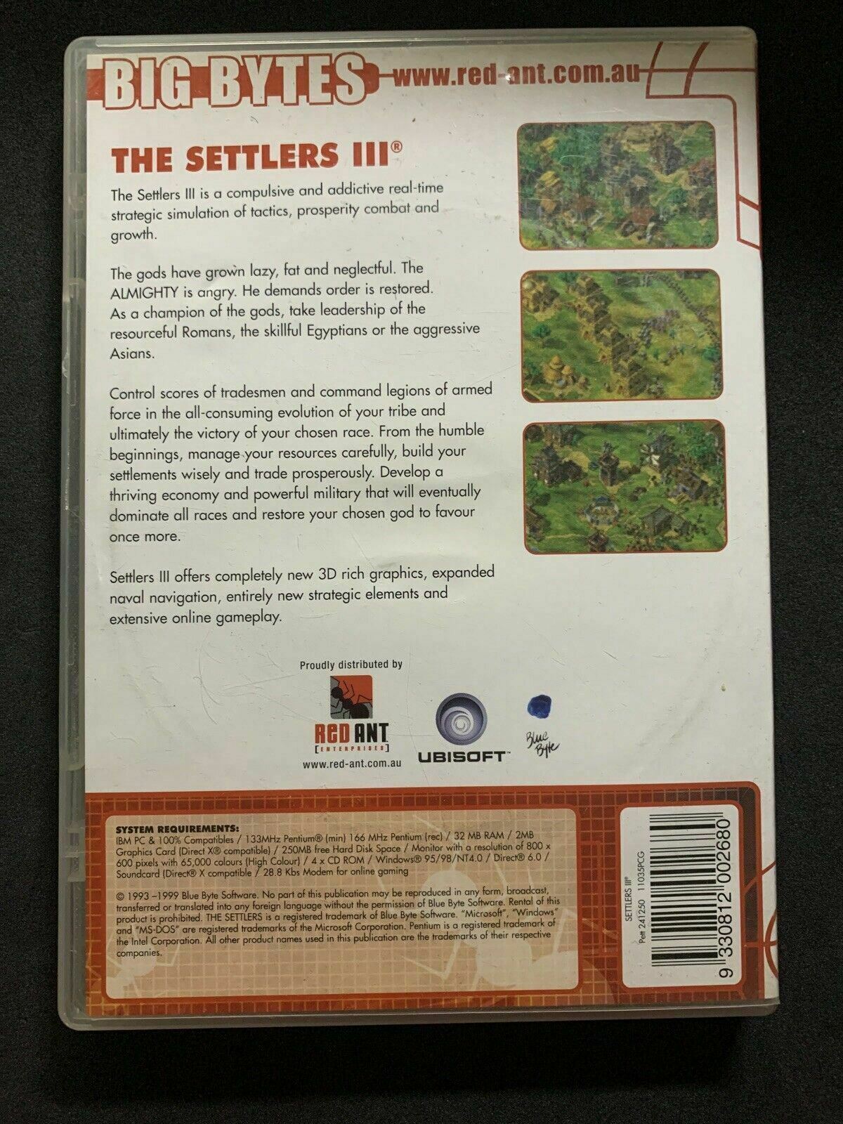 The Settlers III 3 - PC CDROM 1993 - UBISOFT