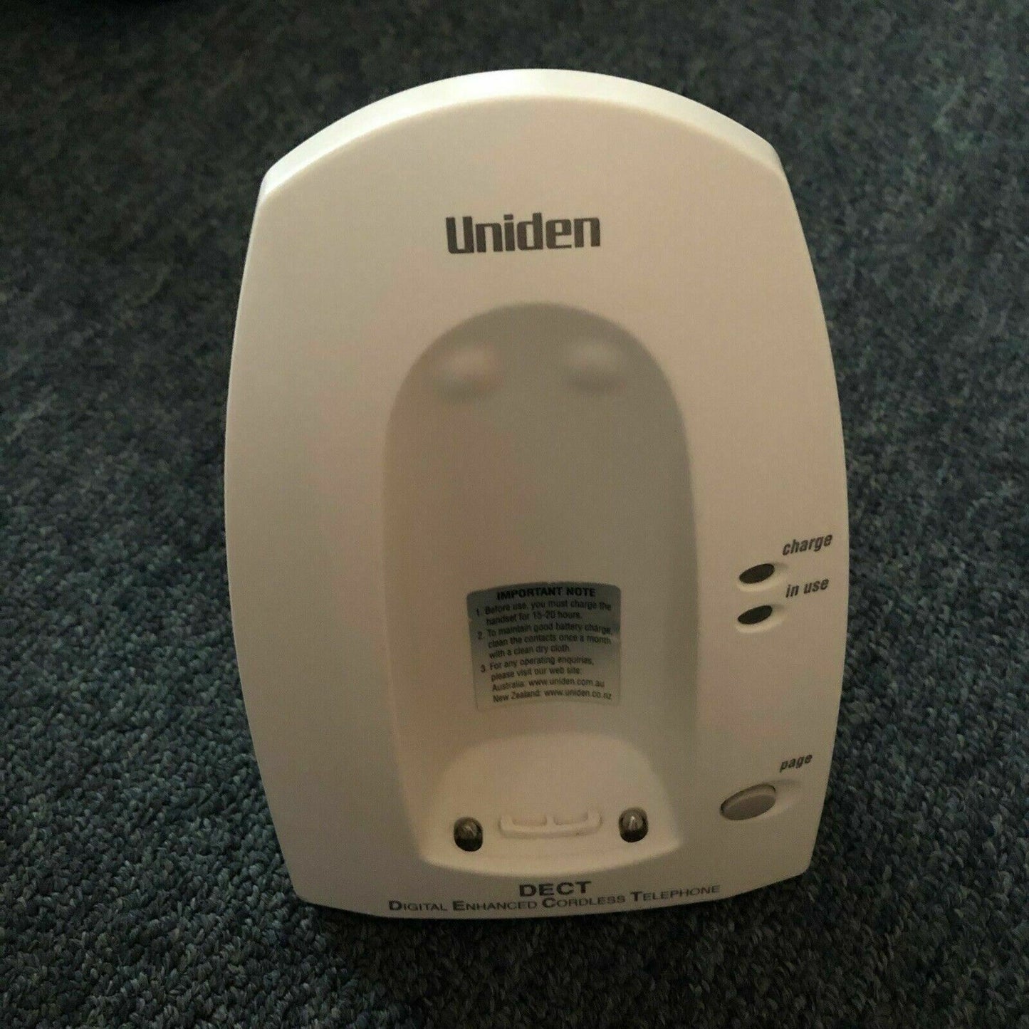 Genuine Uniden DECT1805 Base Charger & AAD-1805 AC Adapter