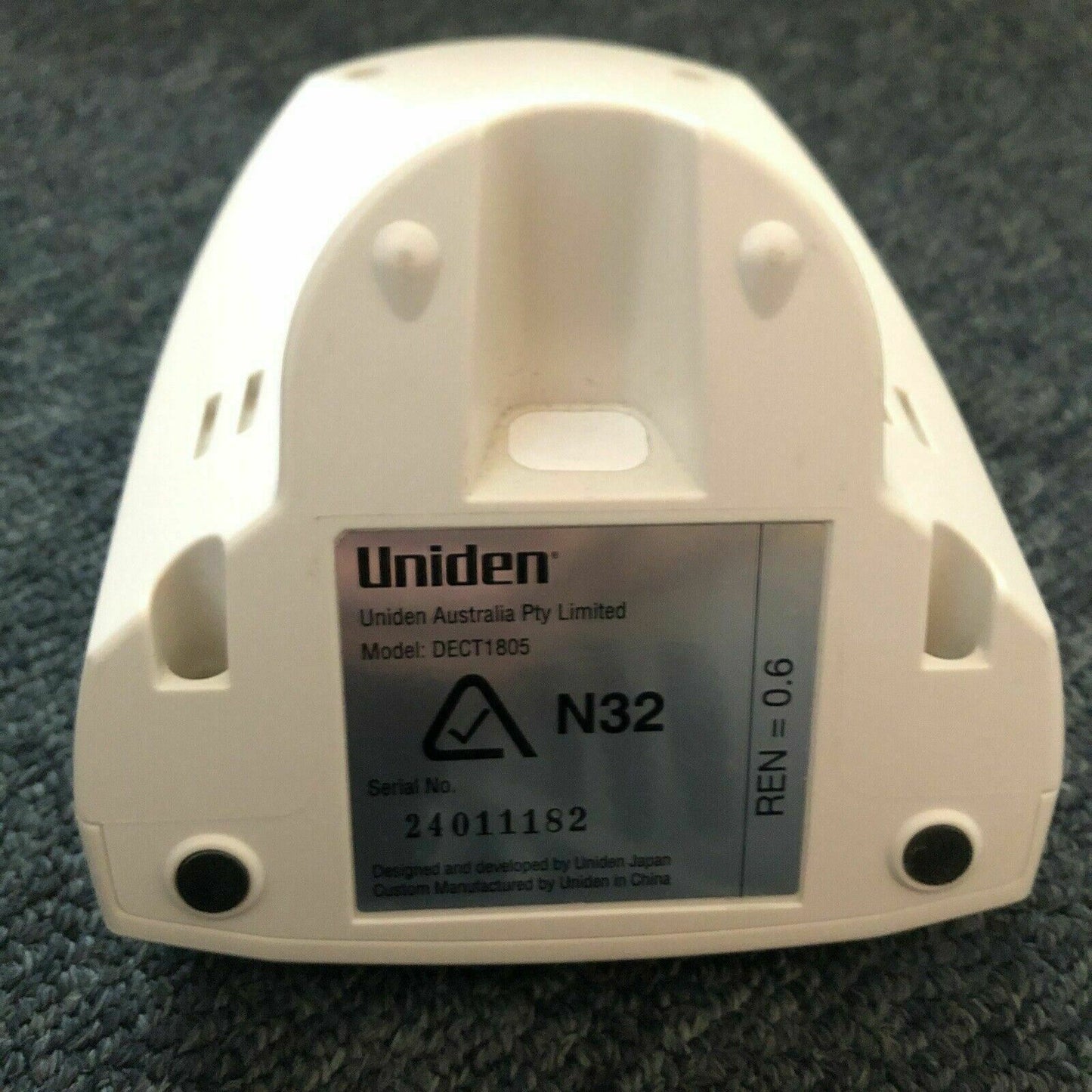 Genuine Uniden DECT1805 Base Charger & AAD-1805 AC Adapter