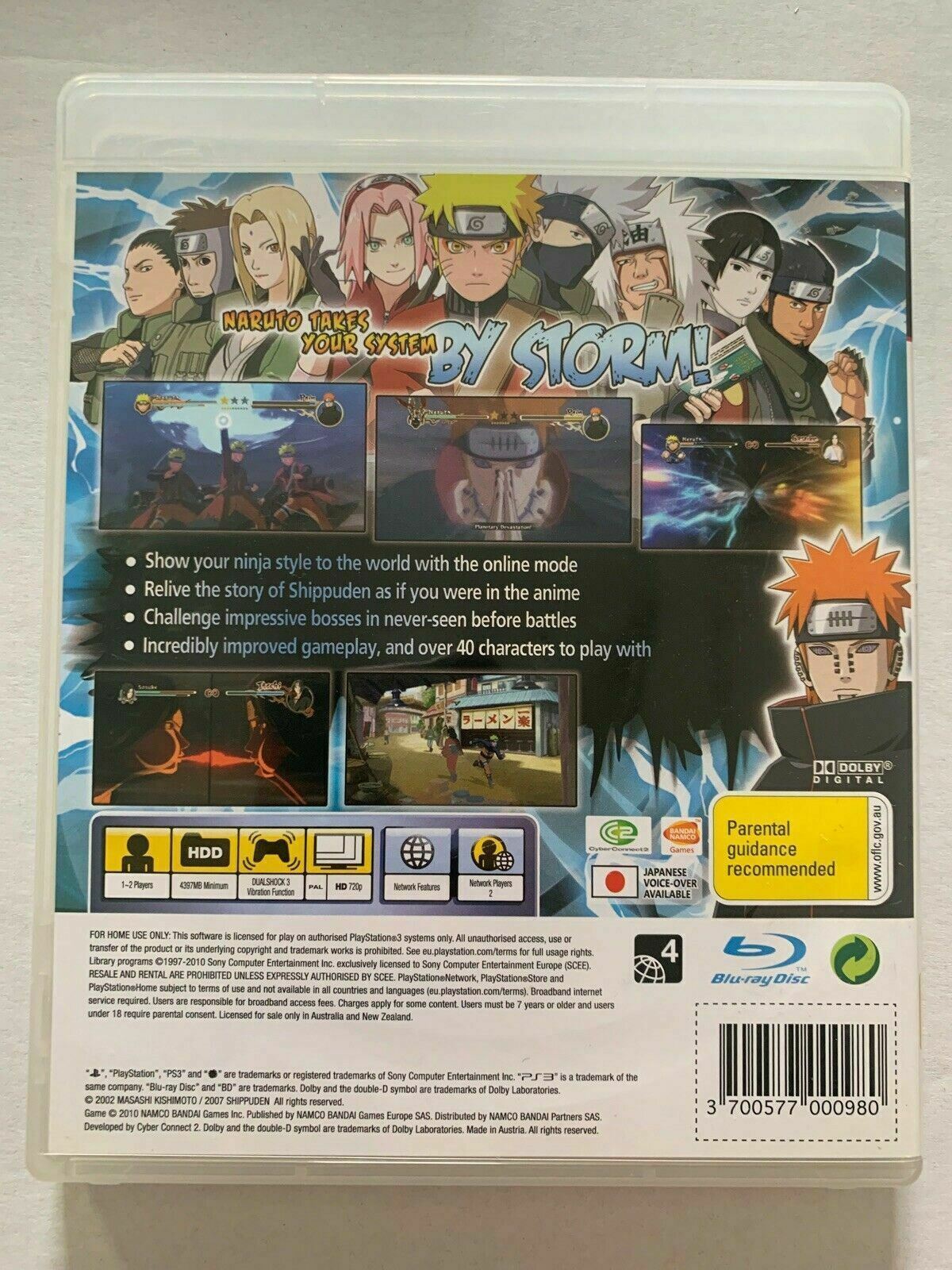 Naruto Shippuden Ultimate Ninja Storm 2  - PS3  Sony PlayStation 3 Game