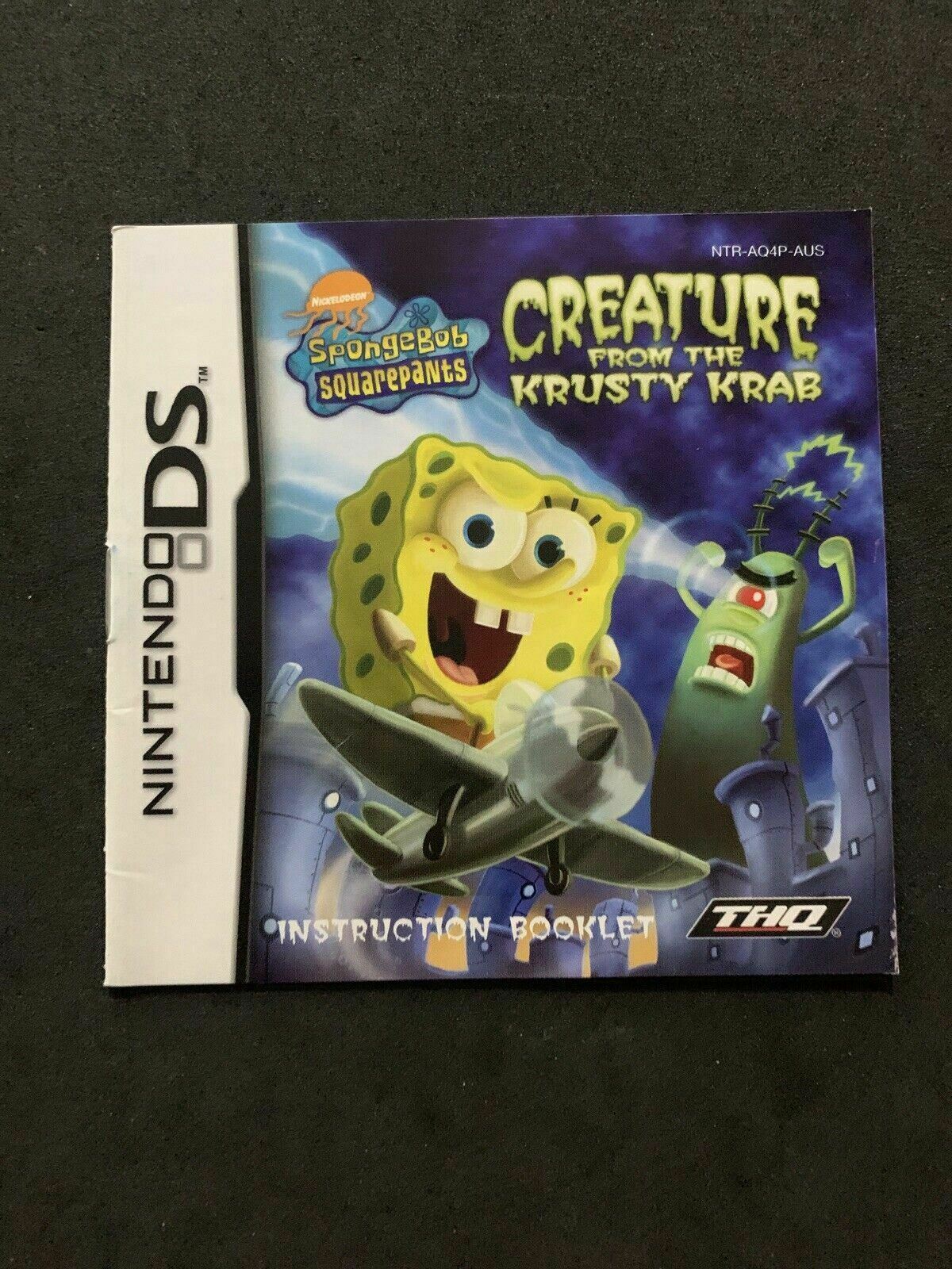 SpongeBob SquarePants: Creature from the Krusty Krab (Nintendo DS, 2006) Manual