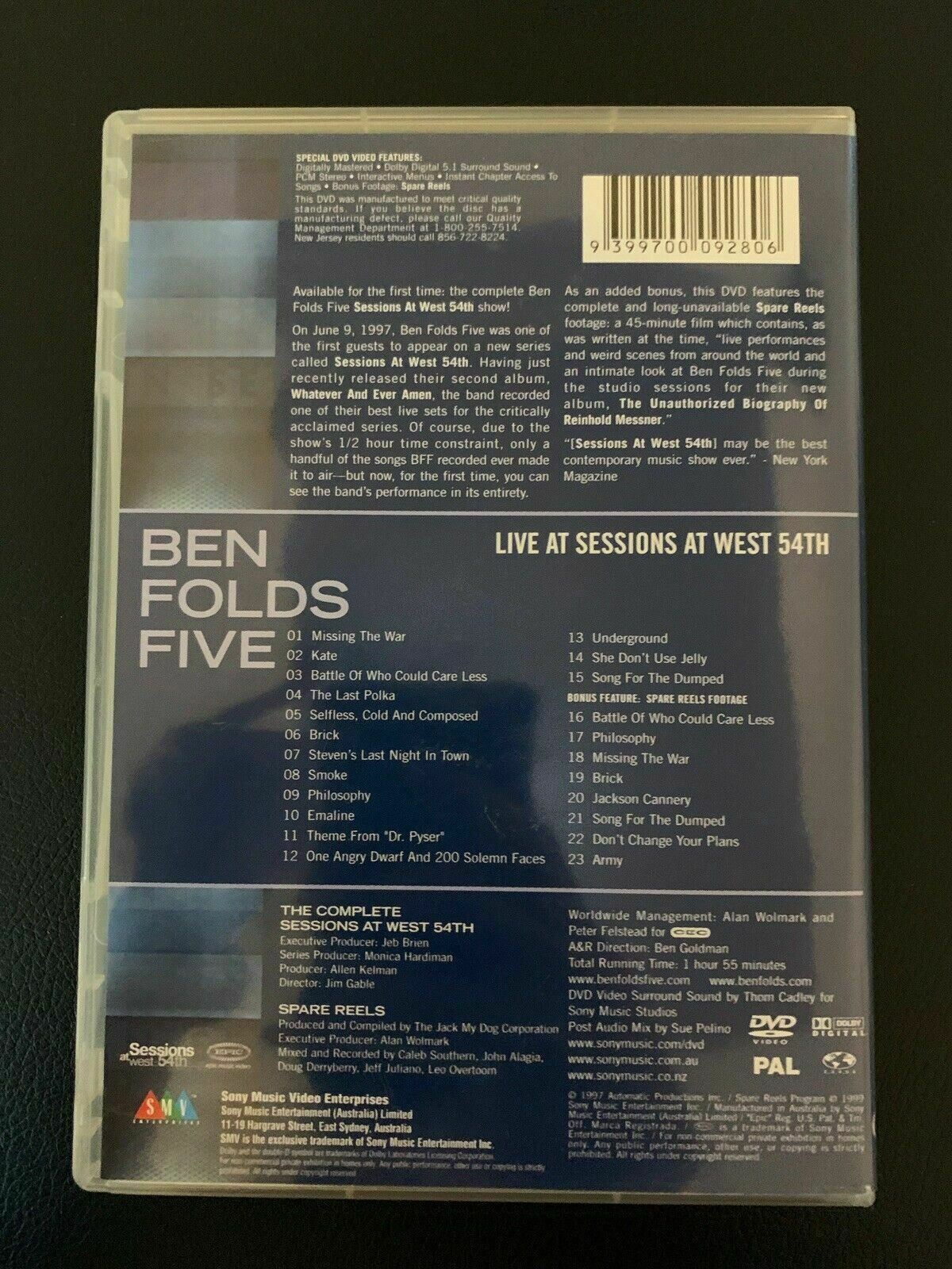 Ben Folds Five – The Complete Sessions At West 54th (Australia All Region) DVD
