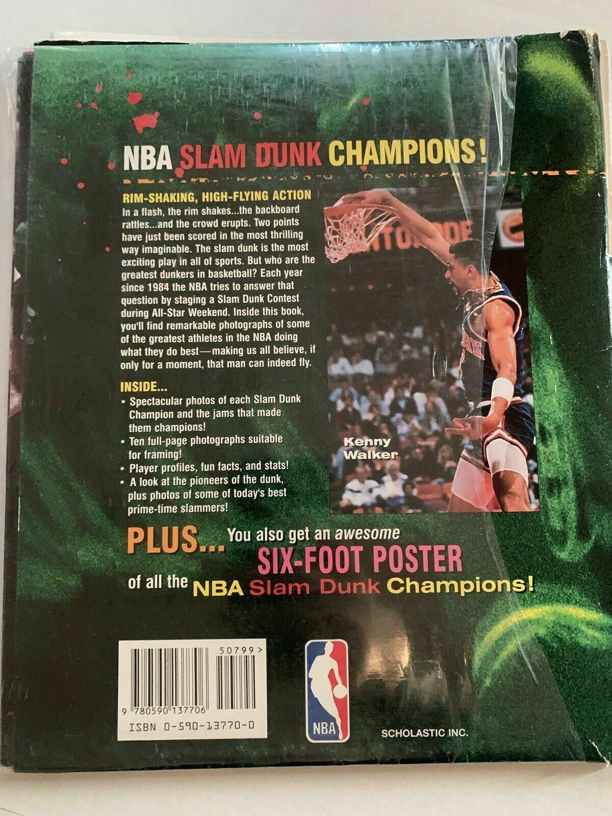 NBA All Star Slam Dunk Champs 1997 Michael Jordan, Wilkins, Webb etc Poster