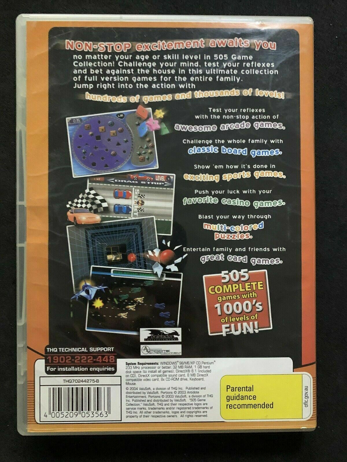 505 Complete Game THQ Collection For PC CDROM WinXP