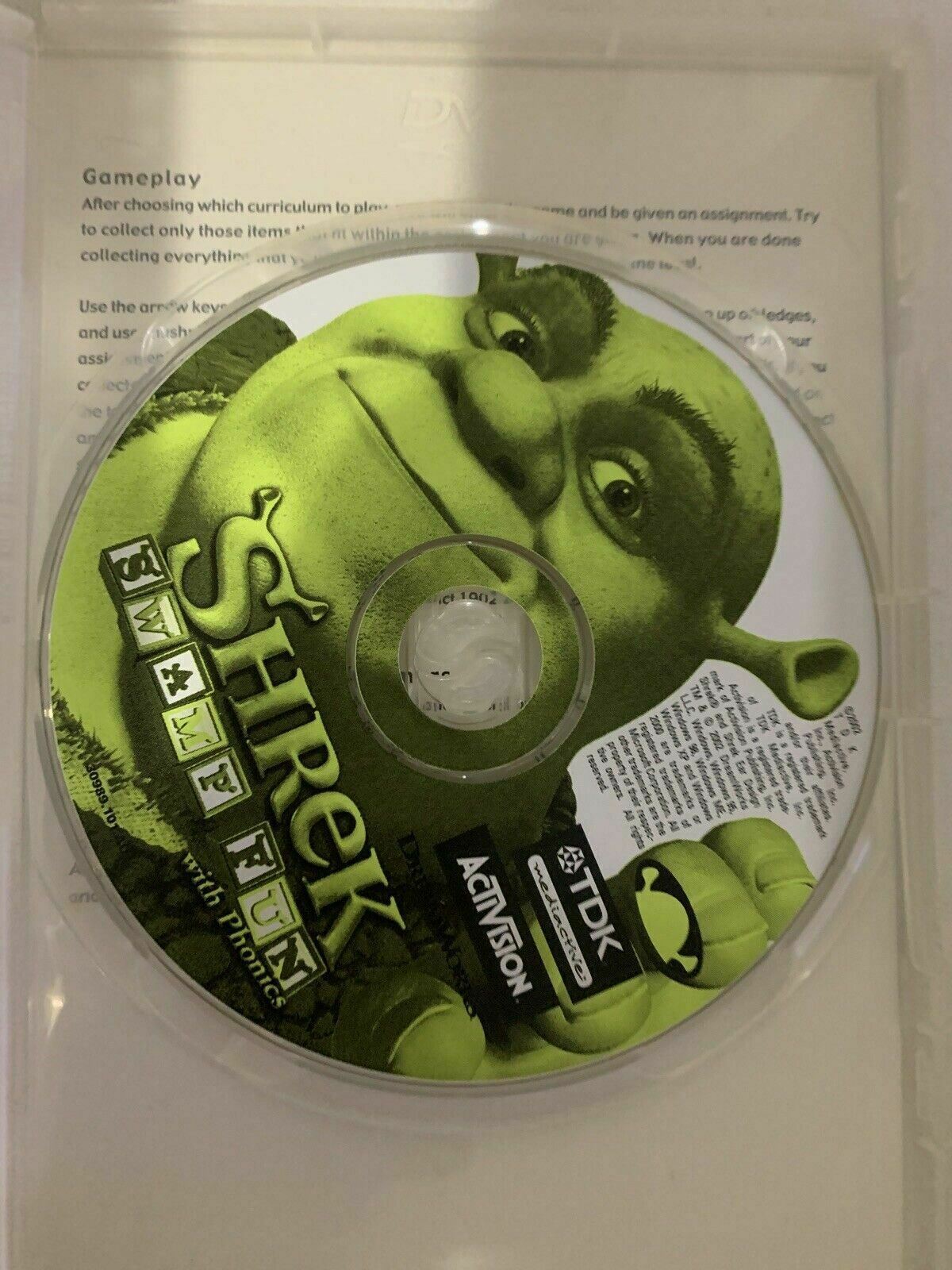 Shrek - Swamp Fun With Phonics PC CDROM (2002)