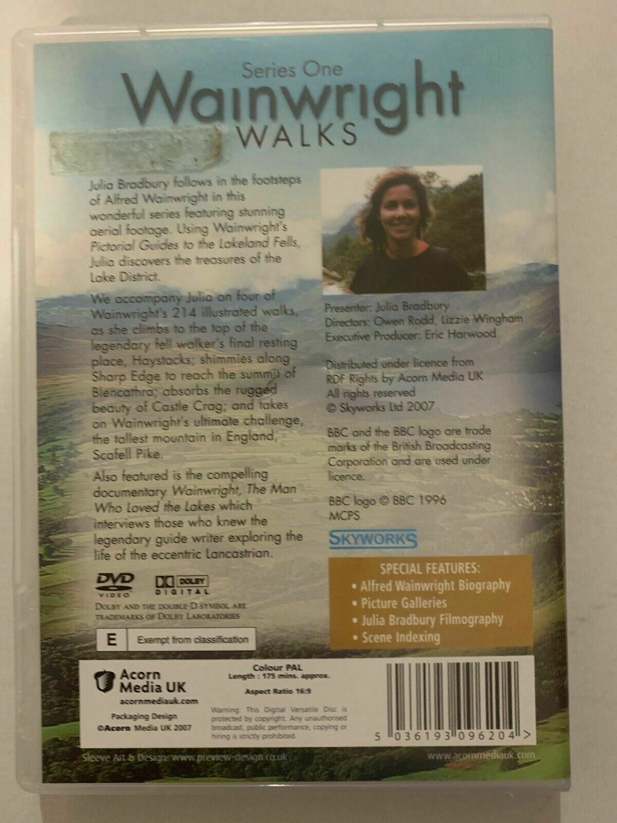 Wainwright Walks Season 1 DVD BBC Travel Documentary Series w/ Julia Bradbury