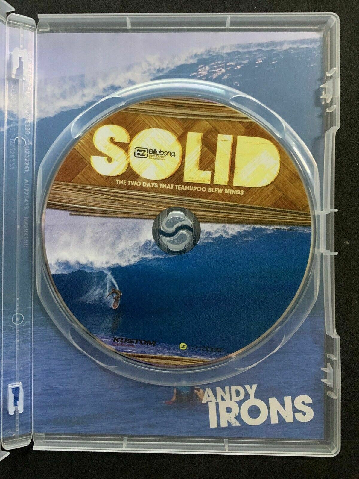 Solid Billabong DVD Surfing 2005 - Surf Pro Tahiti Teahupoo Kustom Andy Irons