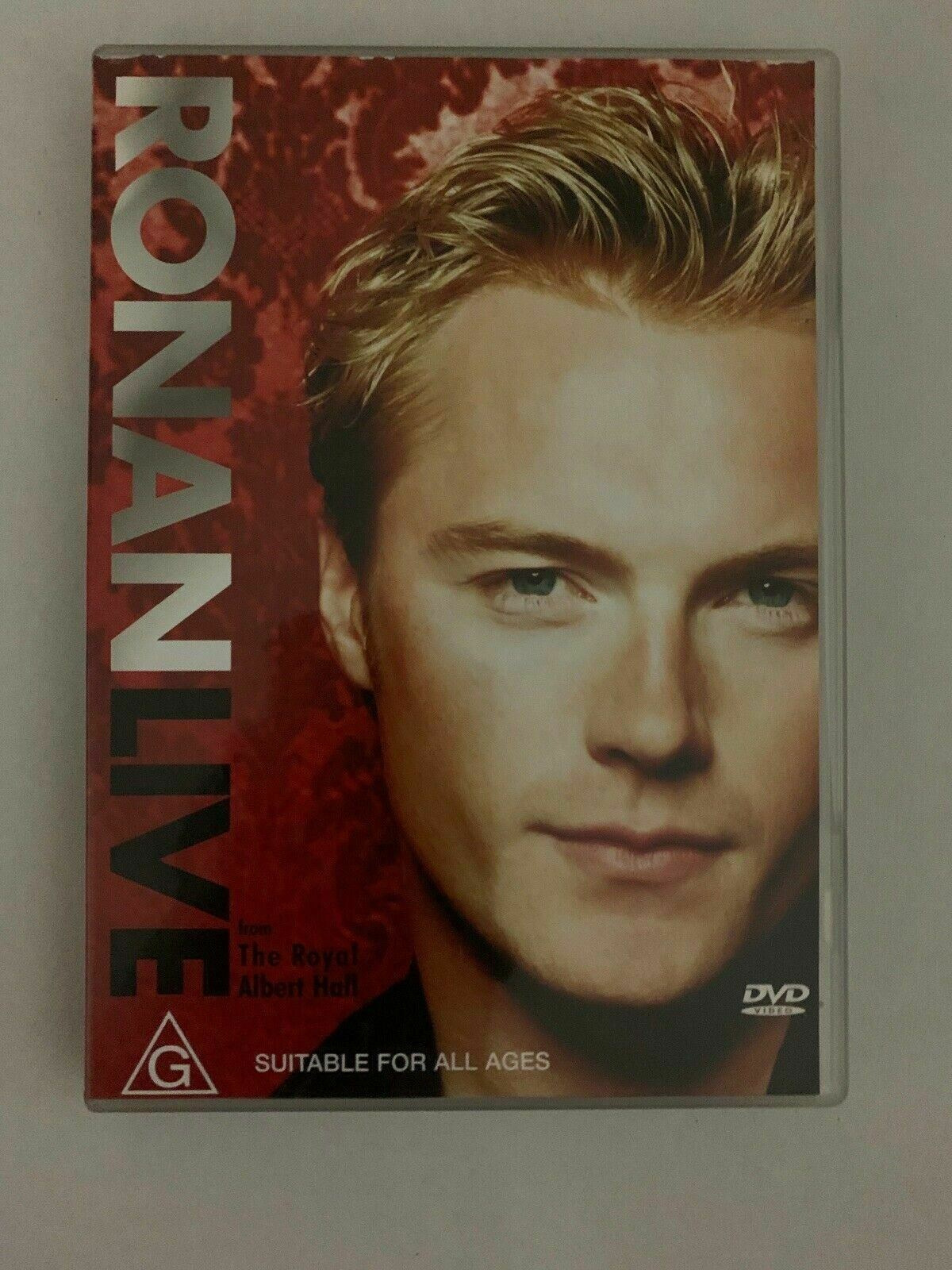 Ronan Live (DVD, 2001) Ronan Keating. Region 4, 2, 3, 6