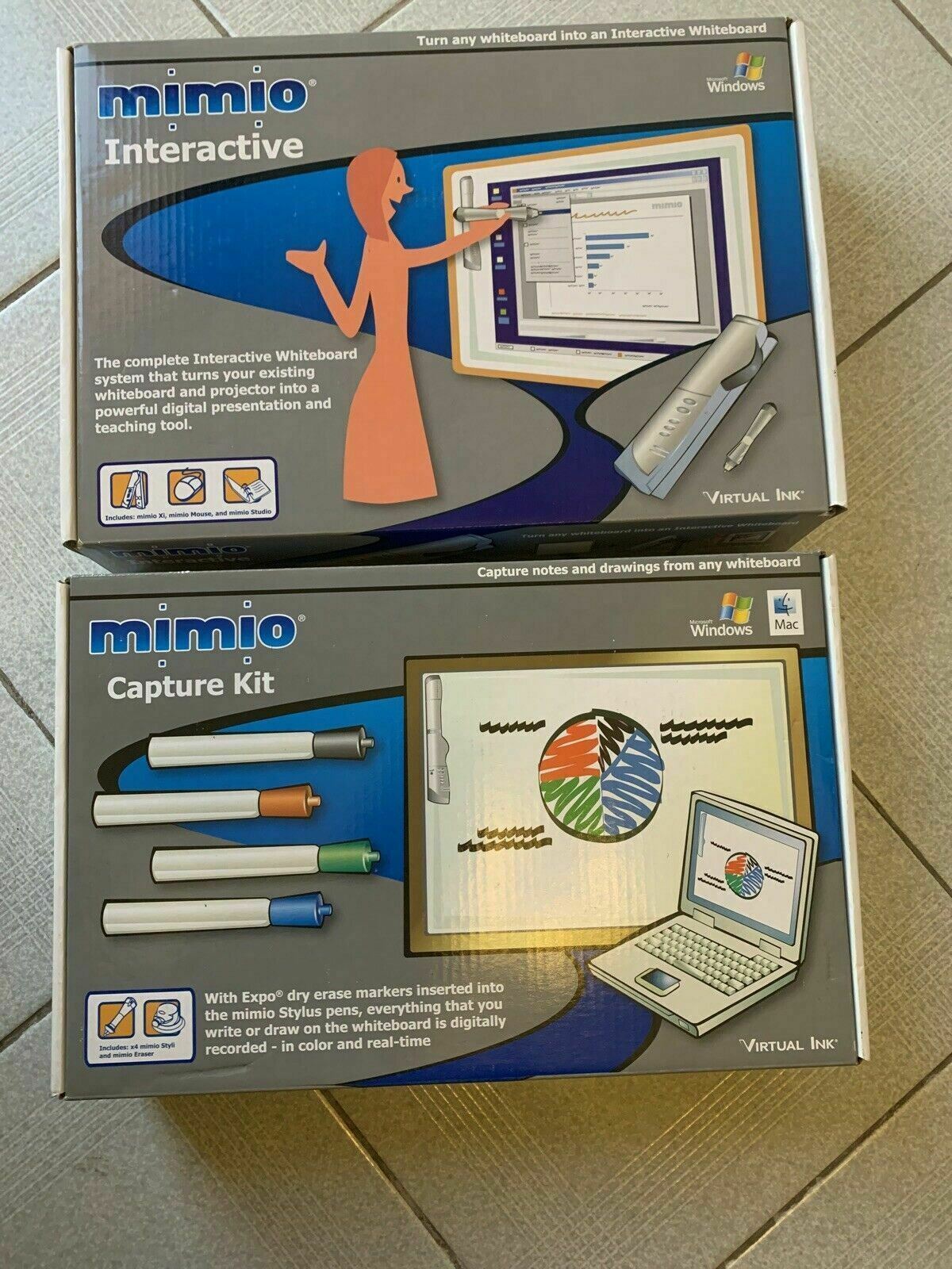 *New* Mimio Interactive & Capture Kit For Windows/Mac By Virtual Ink