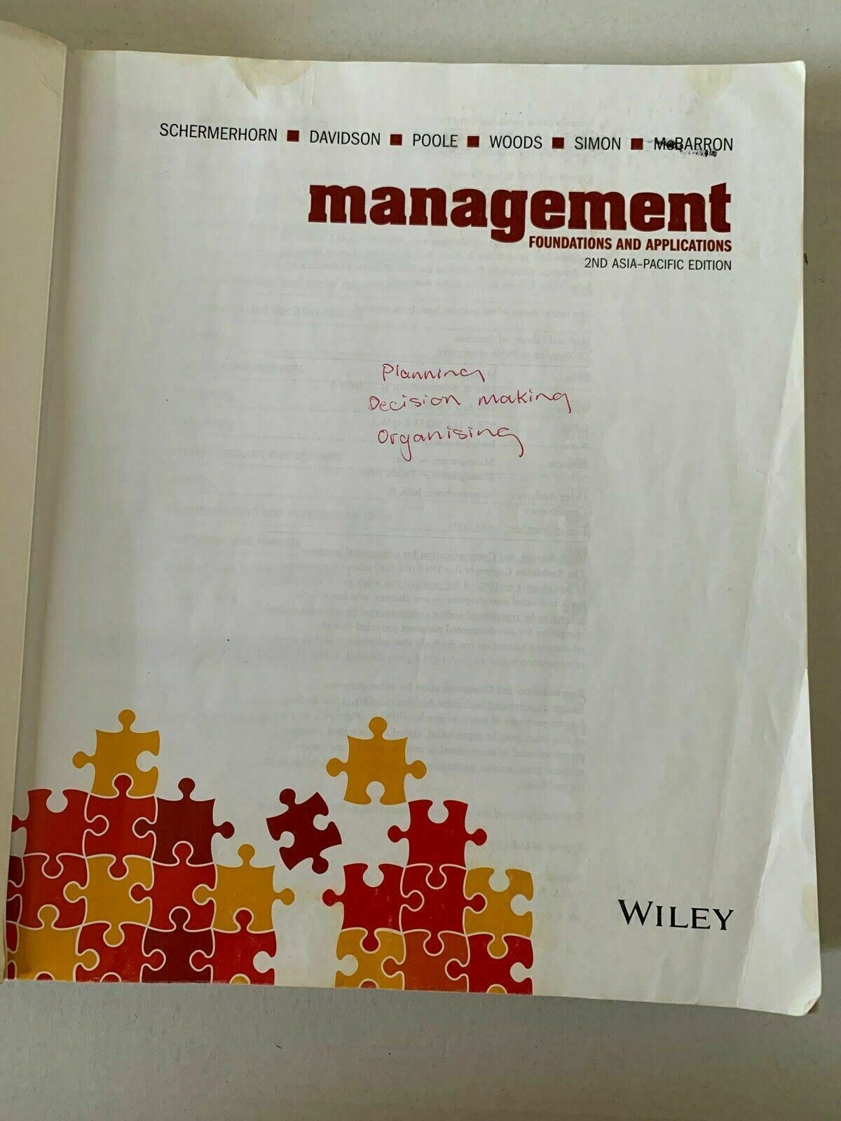 Management: Foundations and Applications, 2nd Asia–Pacific Edition