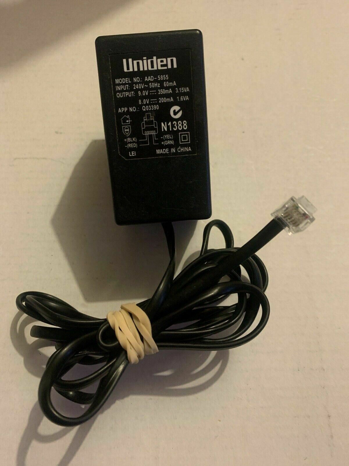 Genuine Uniden AAD-5855 AC Adapter 9v 350mA