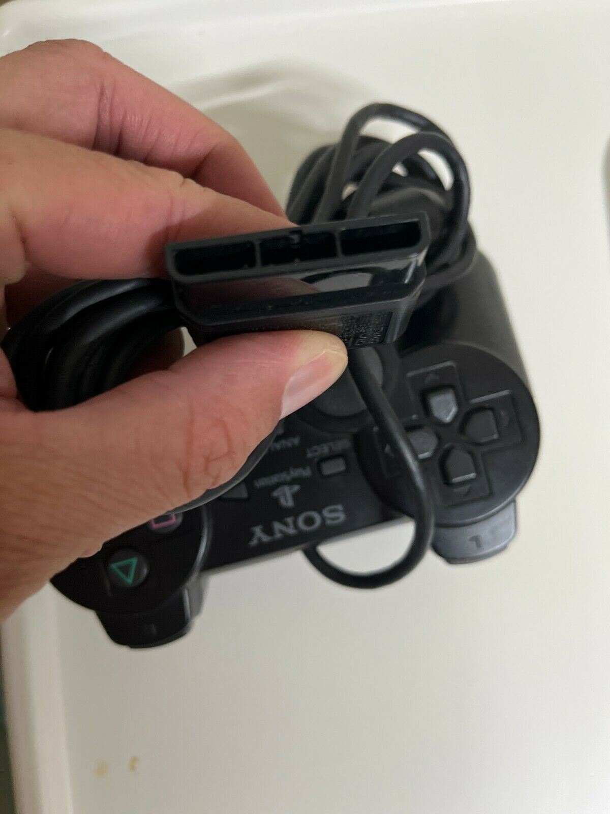 Genuine Sony PlayStation 2 CONTROLLER Black Analog Dual Shock PS1 PS2 SCPH-1200