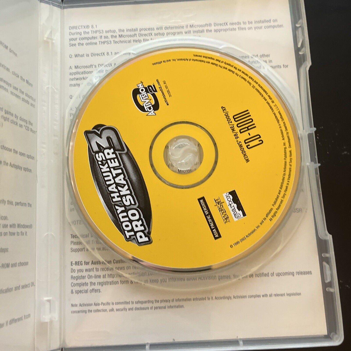 Tony Hawk's Pro Skater 3 PC CDROM