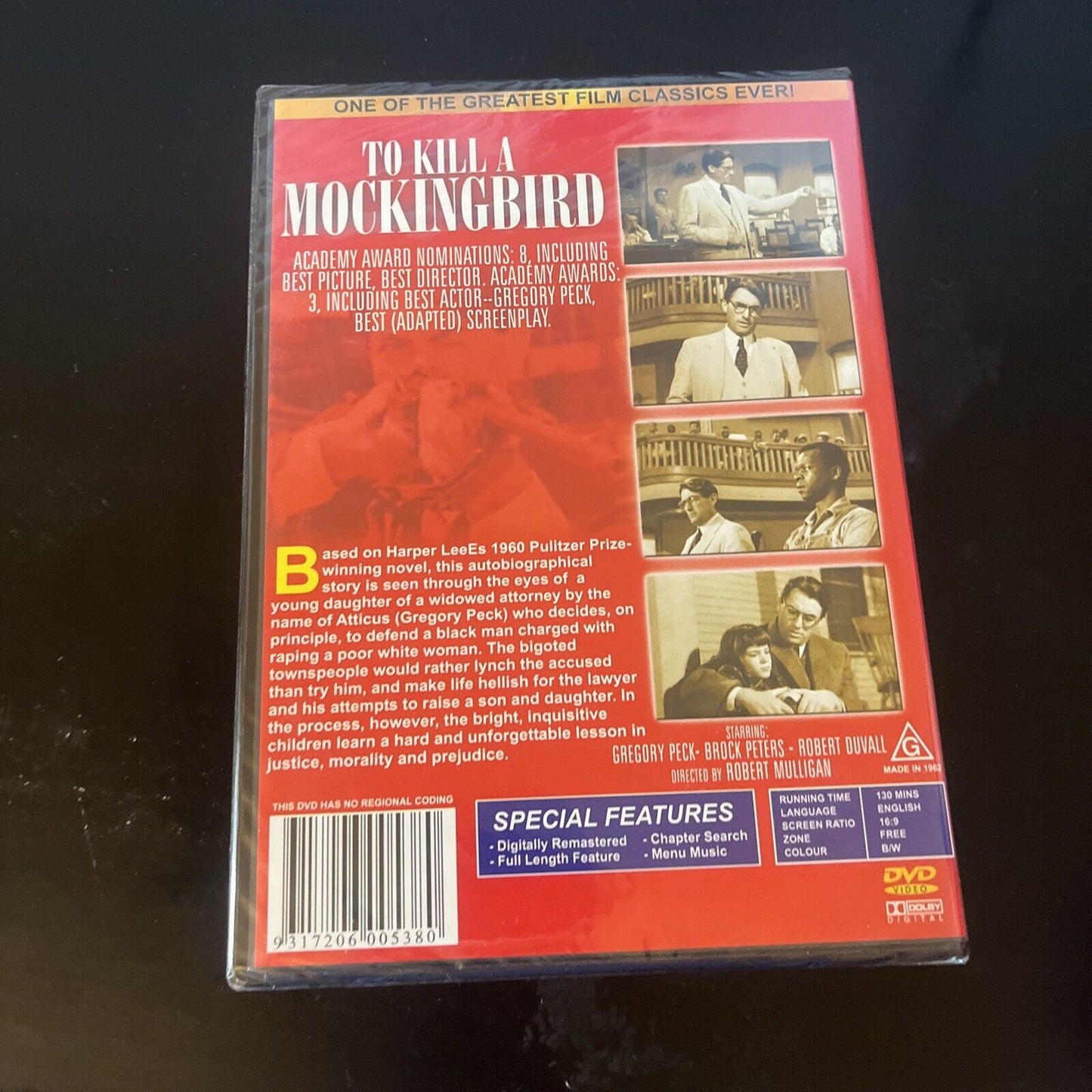 *New Sealed* To Kill A Mockingbird (DVD, 1962) Gregory Peck All Regions