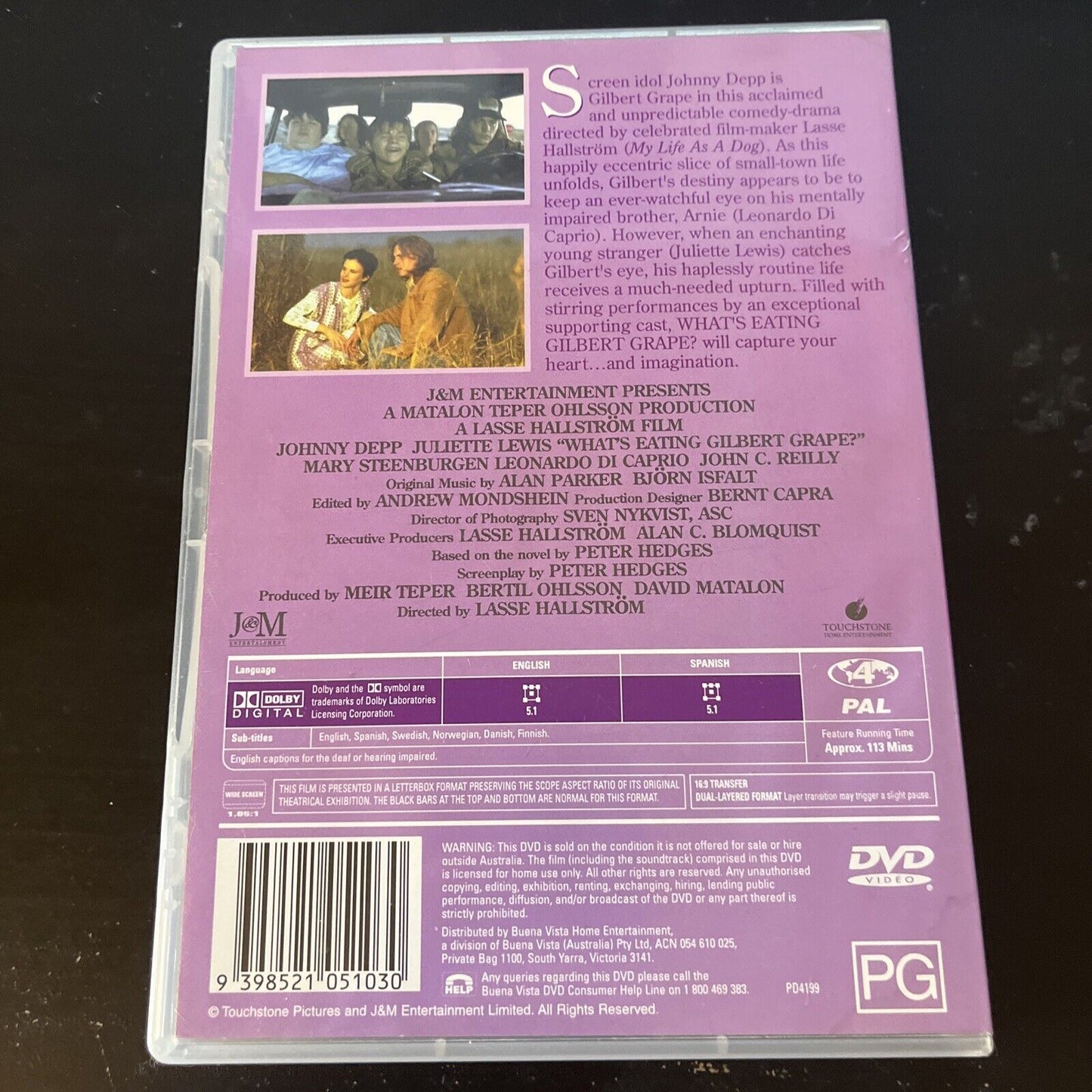 What's Eating Gilbert Grape? (DVD, 1993) Johnny Depp, Leonardo DiCaprio Region 4