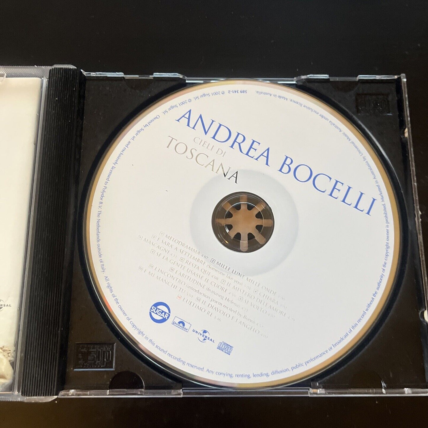Andrea Bocelli - Cieli Di Toscana (CD, 2001)