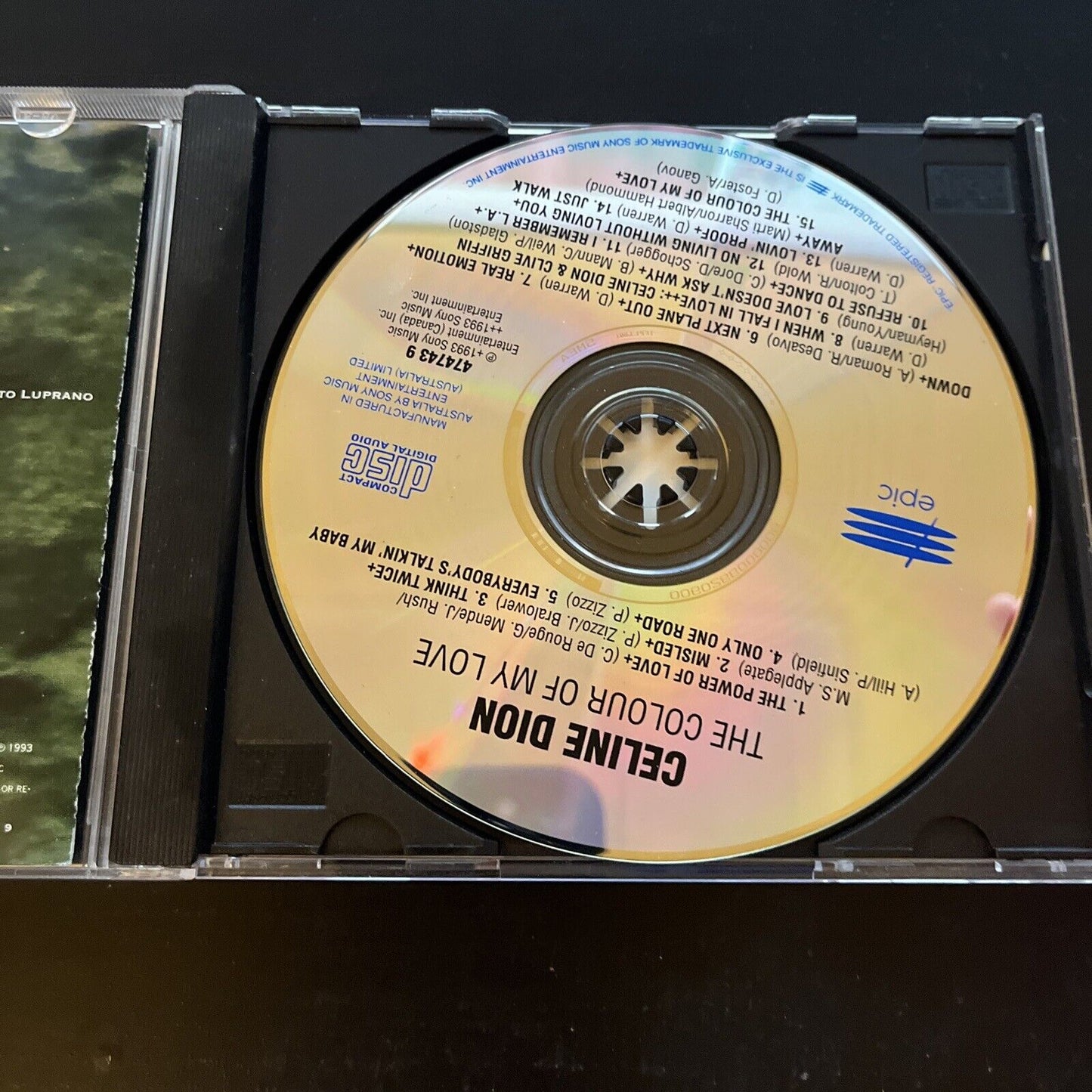 Celine Dion - The Colour Of My Love (CD, 1993)