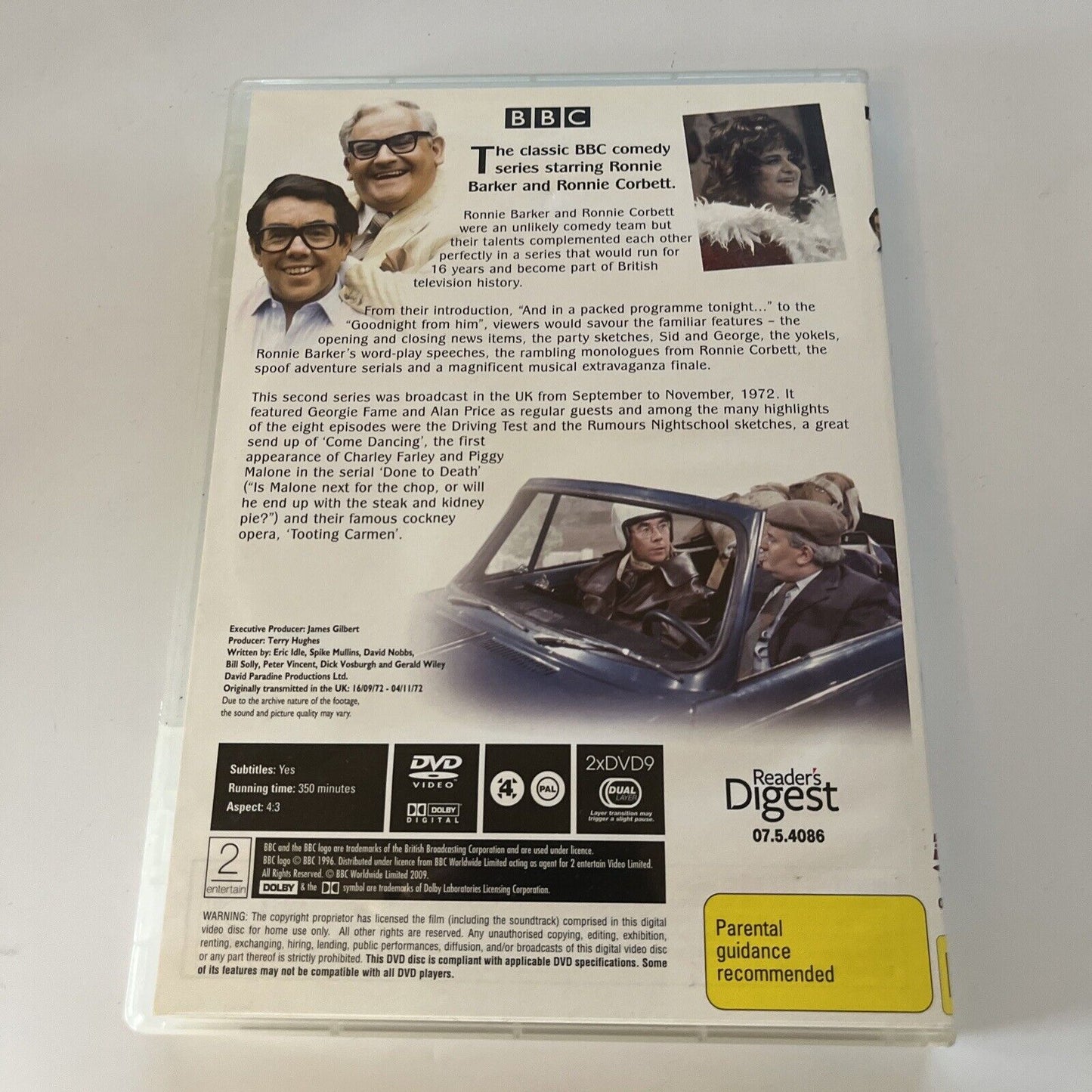 The Two Ronnies - Series 2 (DVD, 1972, 2-Disc) Ronnie Barker NEW Region 4