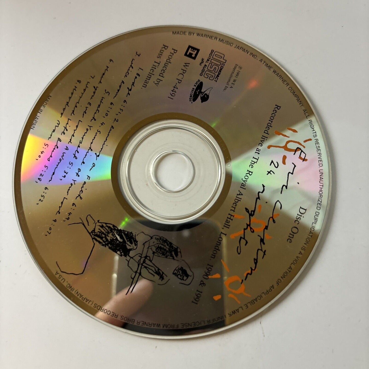 Eric Clapton - 24 Nights (CD, 1991, 2-Disc) Japan Wpcp-4491-2