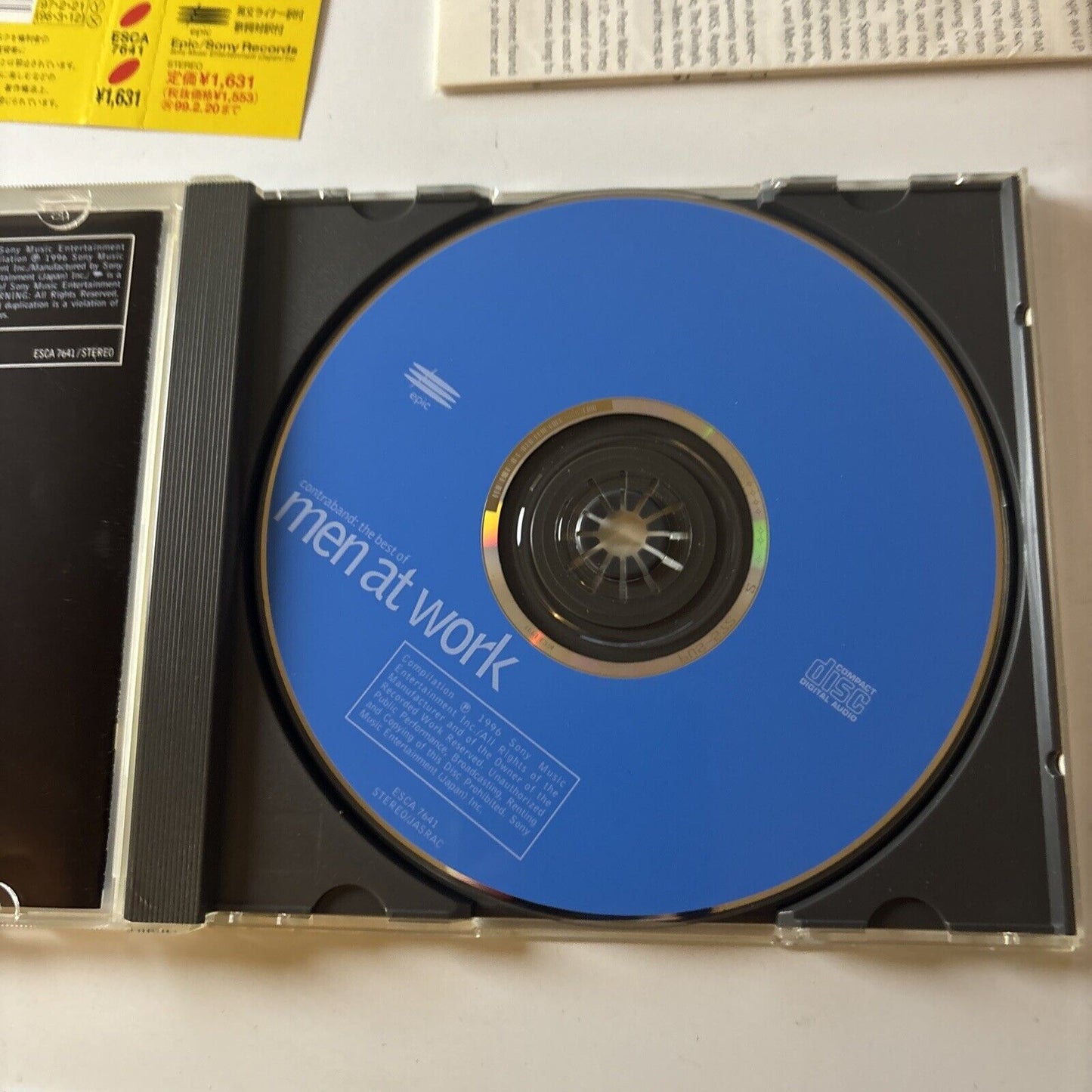 MEN AT WORK - Contraband: The Best Of (CD, 1997) ESCA-7641 Japan Obi