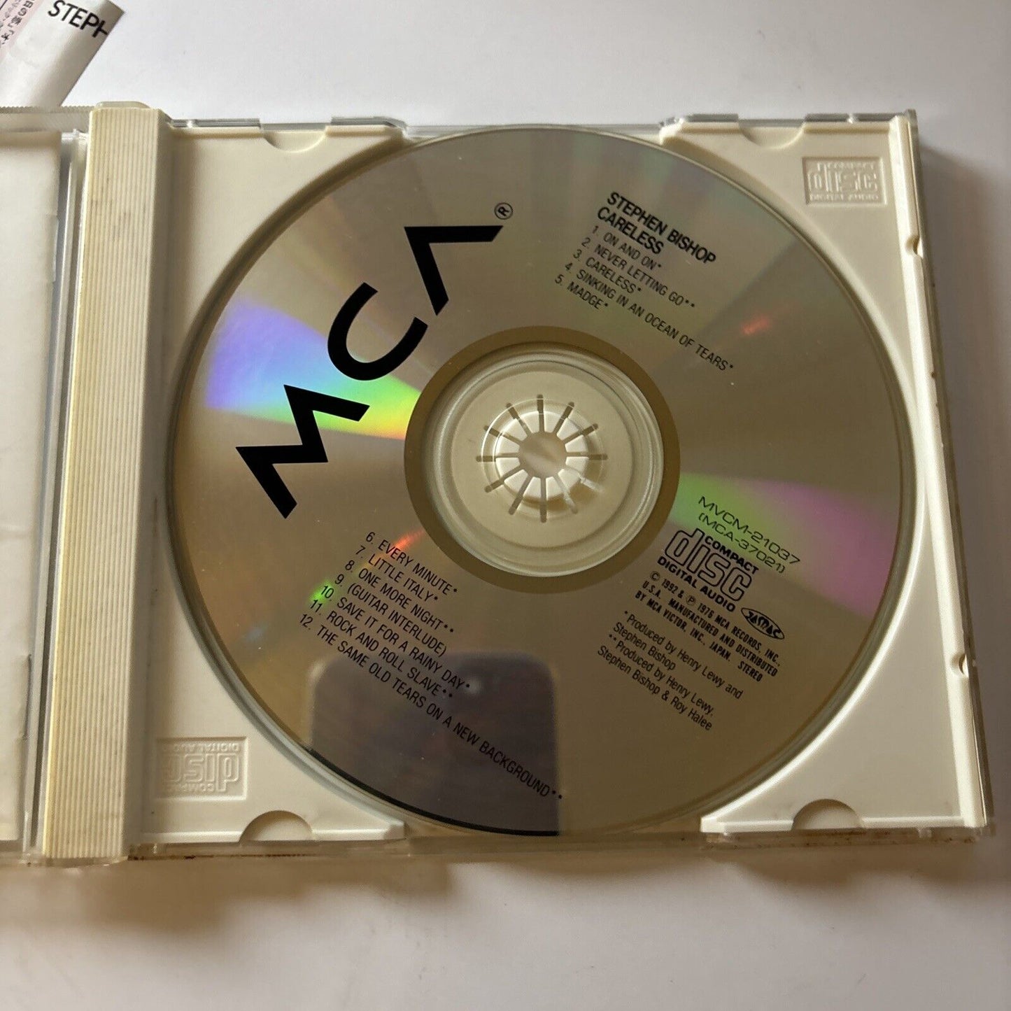 Stephen Bishop - Careless (CD, 1976) Japan Obi Mvcm-21037