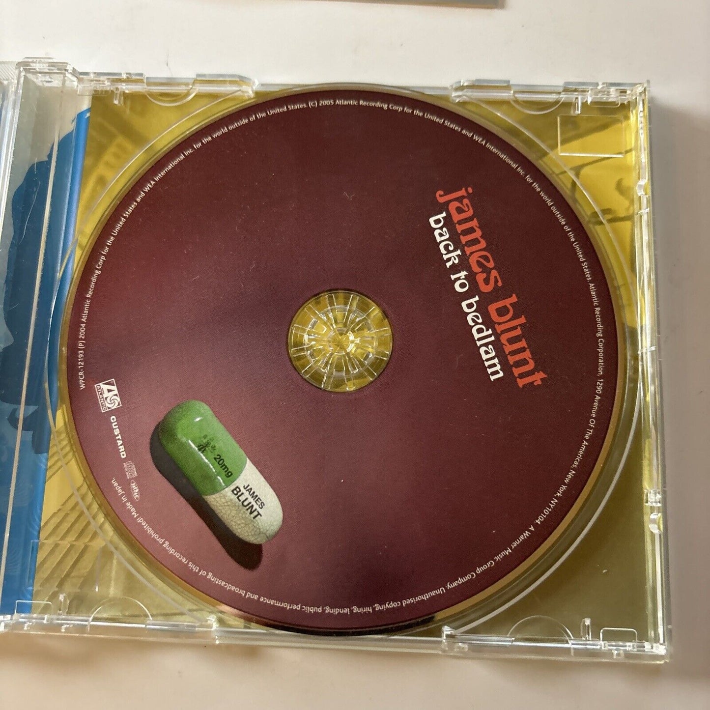 James Blunt - Back To Bedlam (CD, 2004) Japan Wpcr-12193