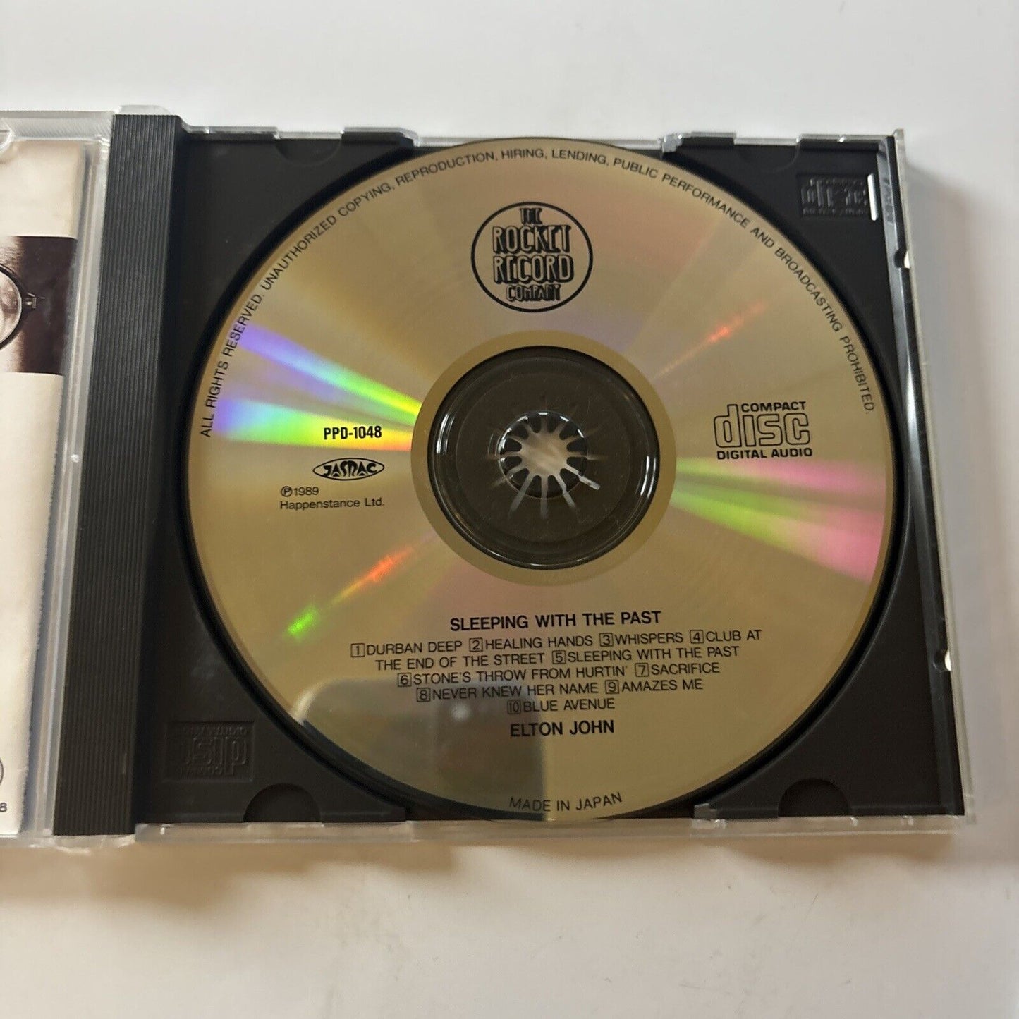 Elton John - Sleeping With The Past (CD, 1989) Japan Ppd-1048