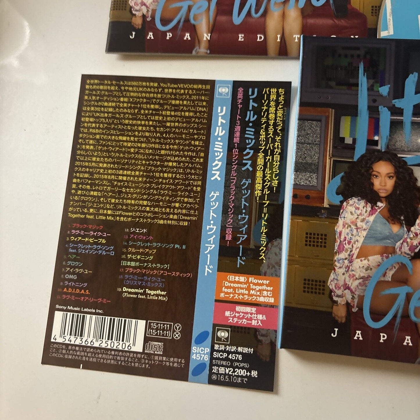Little Mix - Get Weird - Japan Edition & Stickers (CD, 2015) Japan Obi Sicp-4576