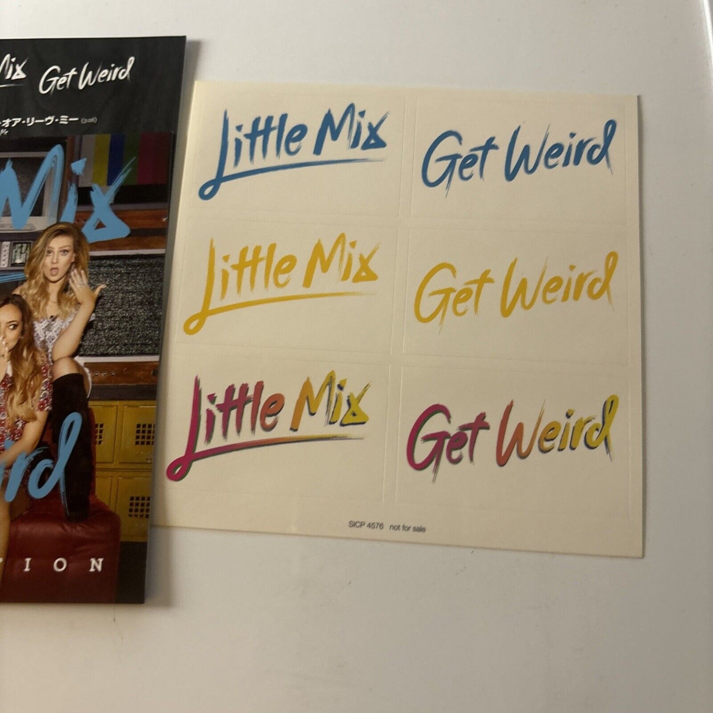 Little Mix - Get Weird - Japan Edition & Stickers (CD, 2015) Japan Obi Sicp-4576