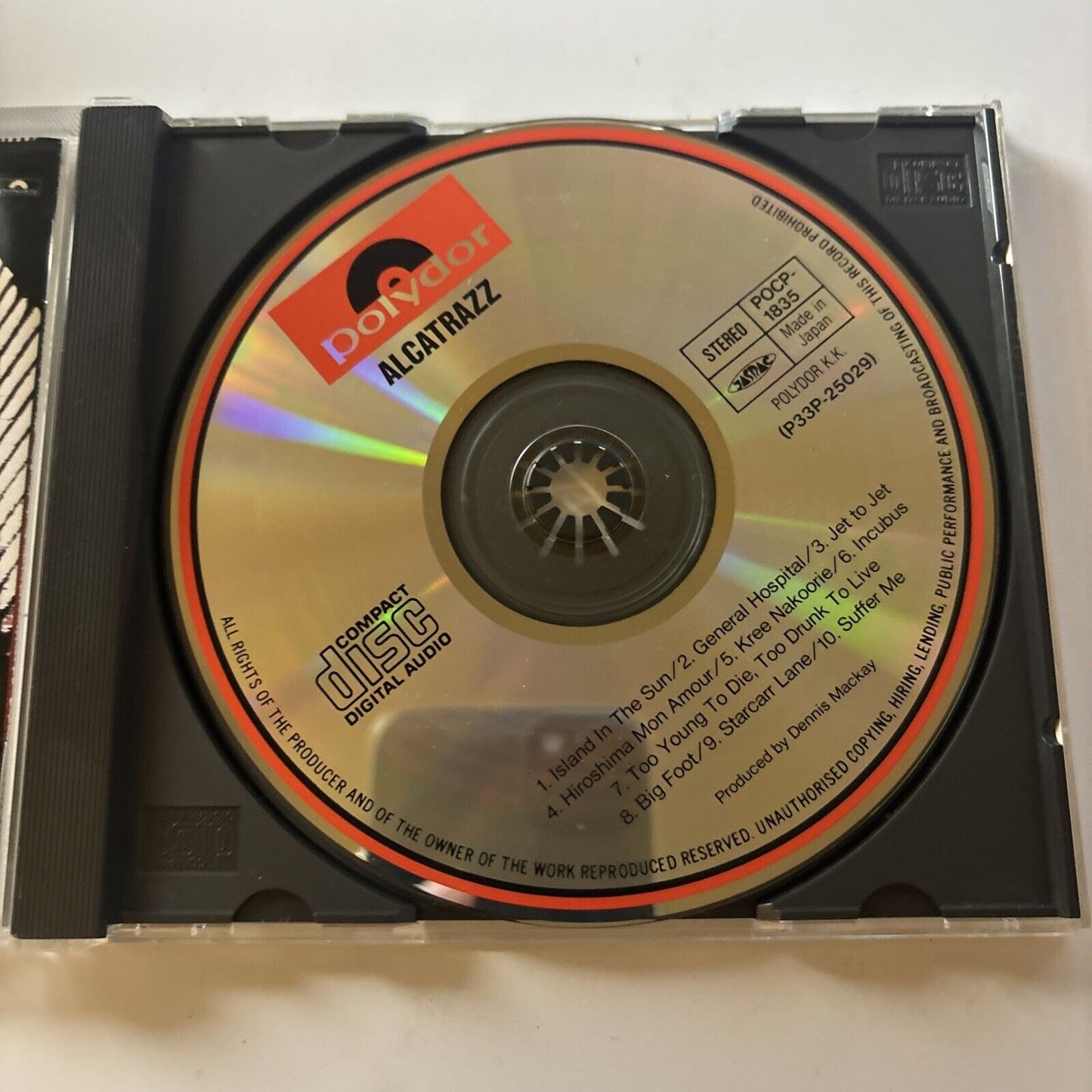 Alcatraz - No Parole From Rock 'n' Roll (CD, 1983) Japan Pocp-1835