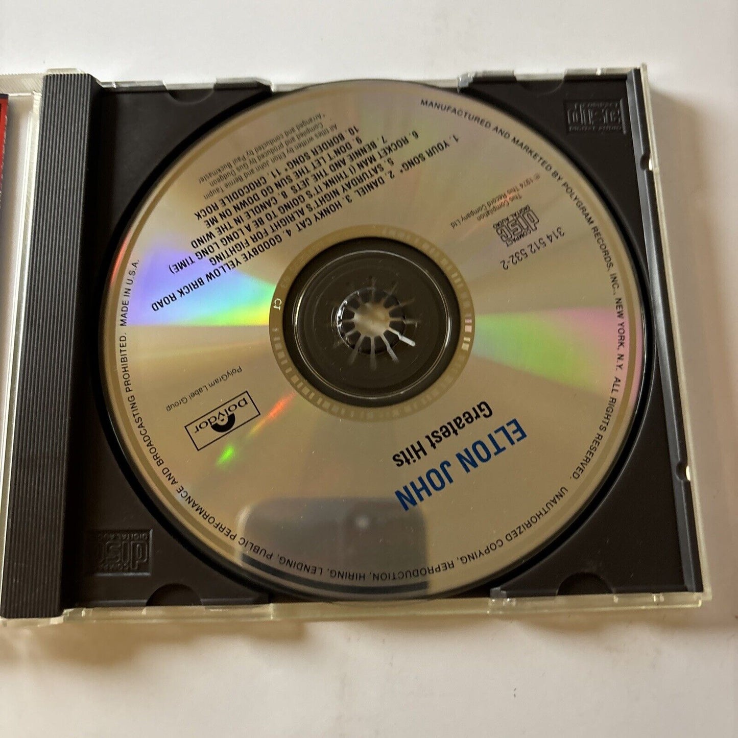 Elton John - Greatest Hits (CD, 1990)